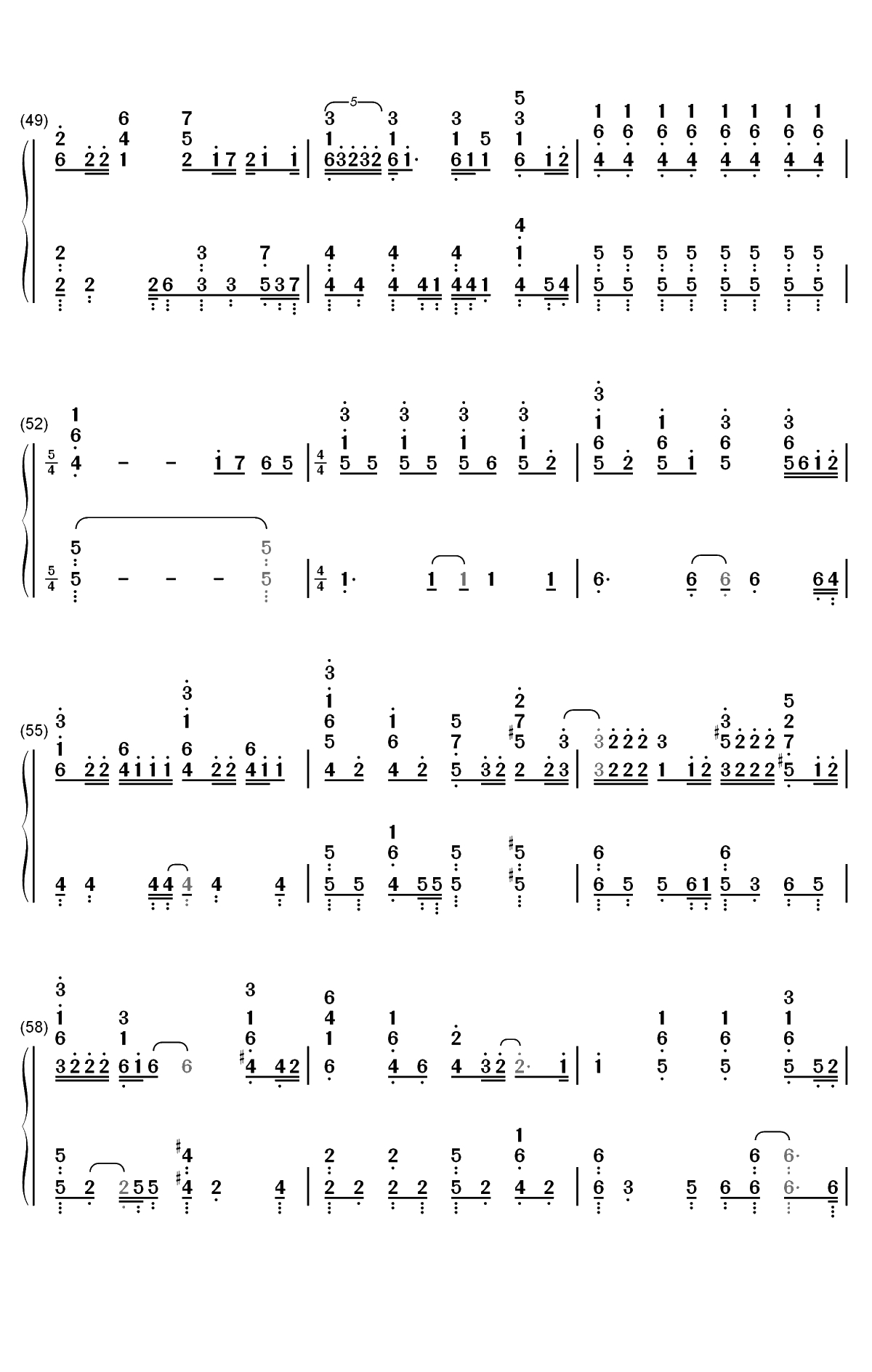 I LUV U-刘宪华双手简谱预览5