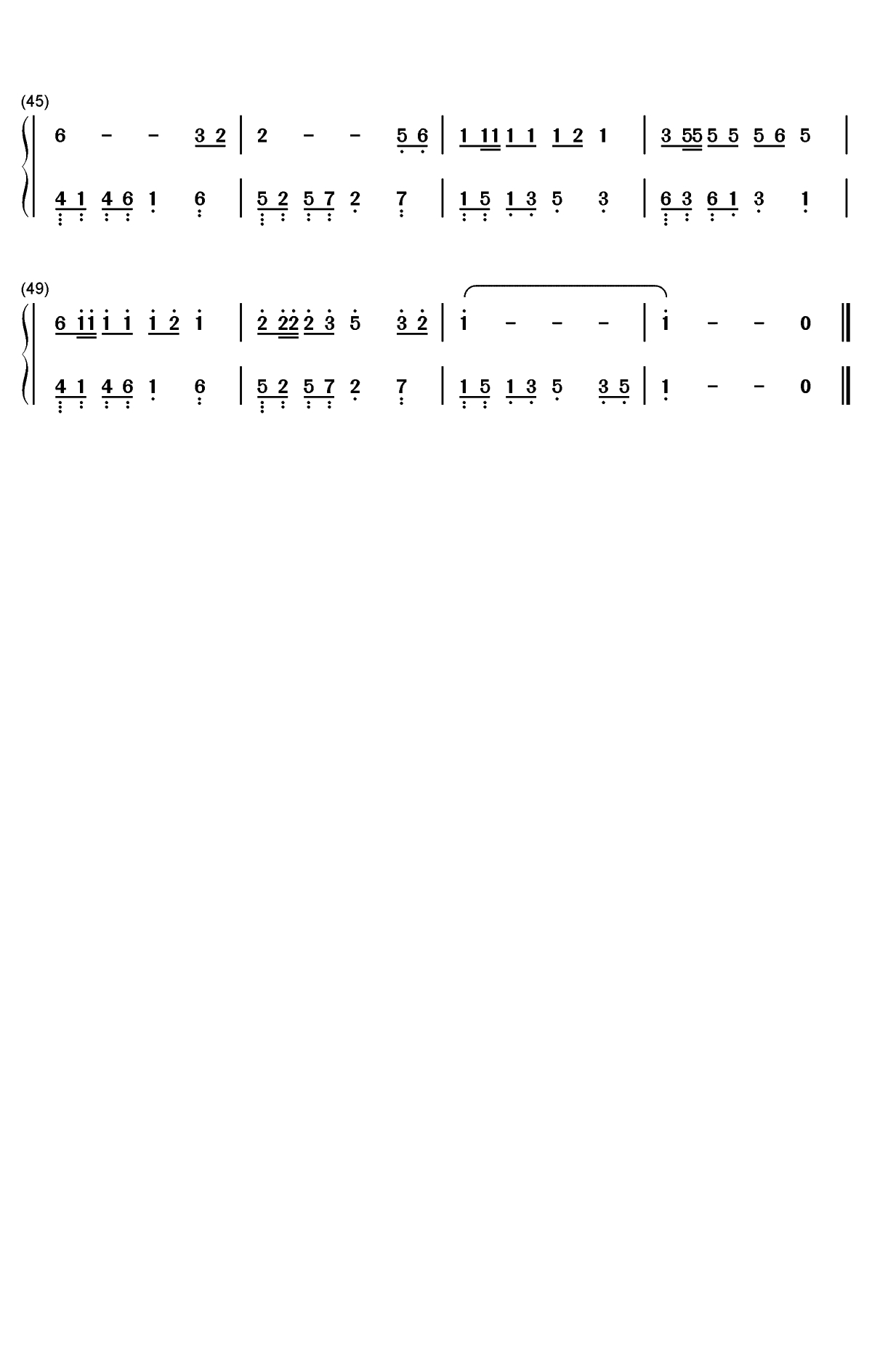 大田后生仔-抖音洗脑神曲双手简谱预览3