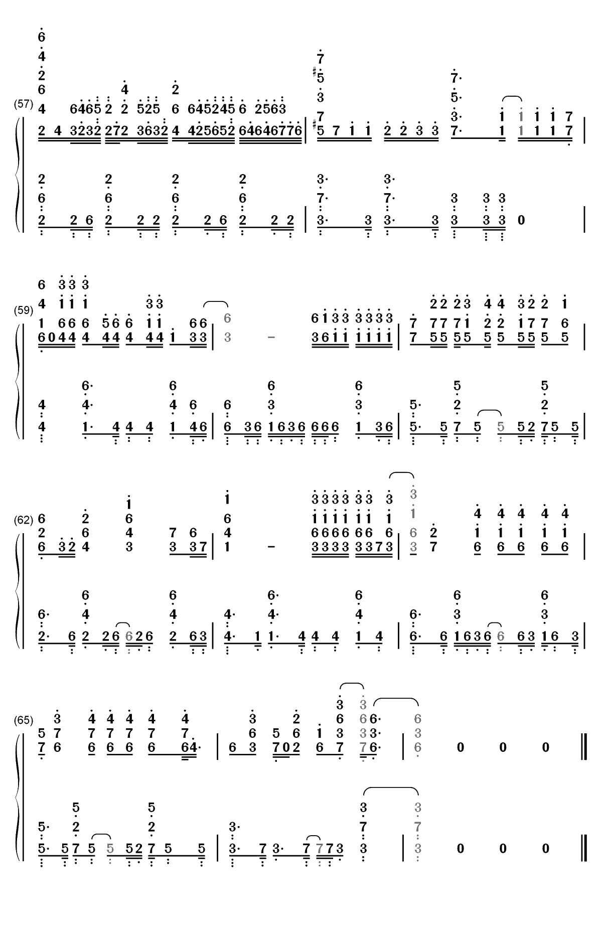 Phoenix-涅槃-LOL英雄联盟S9全球总决赛主题曲双手简谱预览5