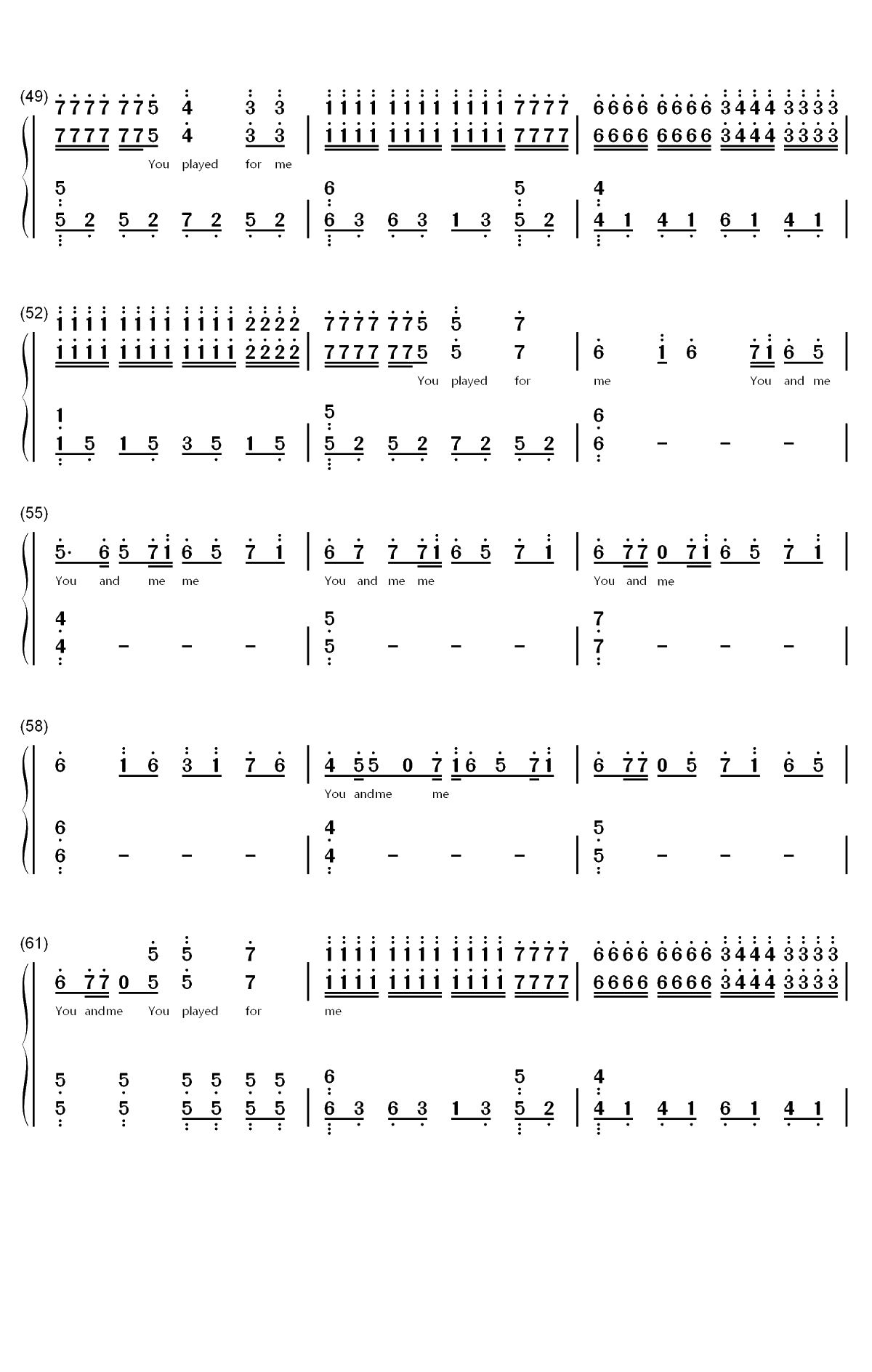 Play钢琴简谱-数字双手-K-391 Alan Walker Tungevaag Mangoo4