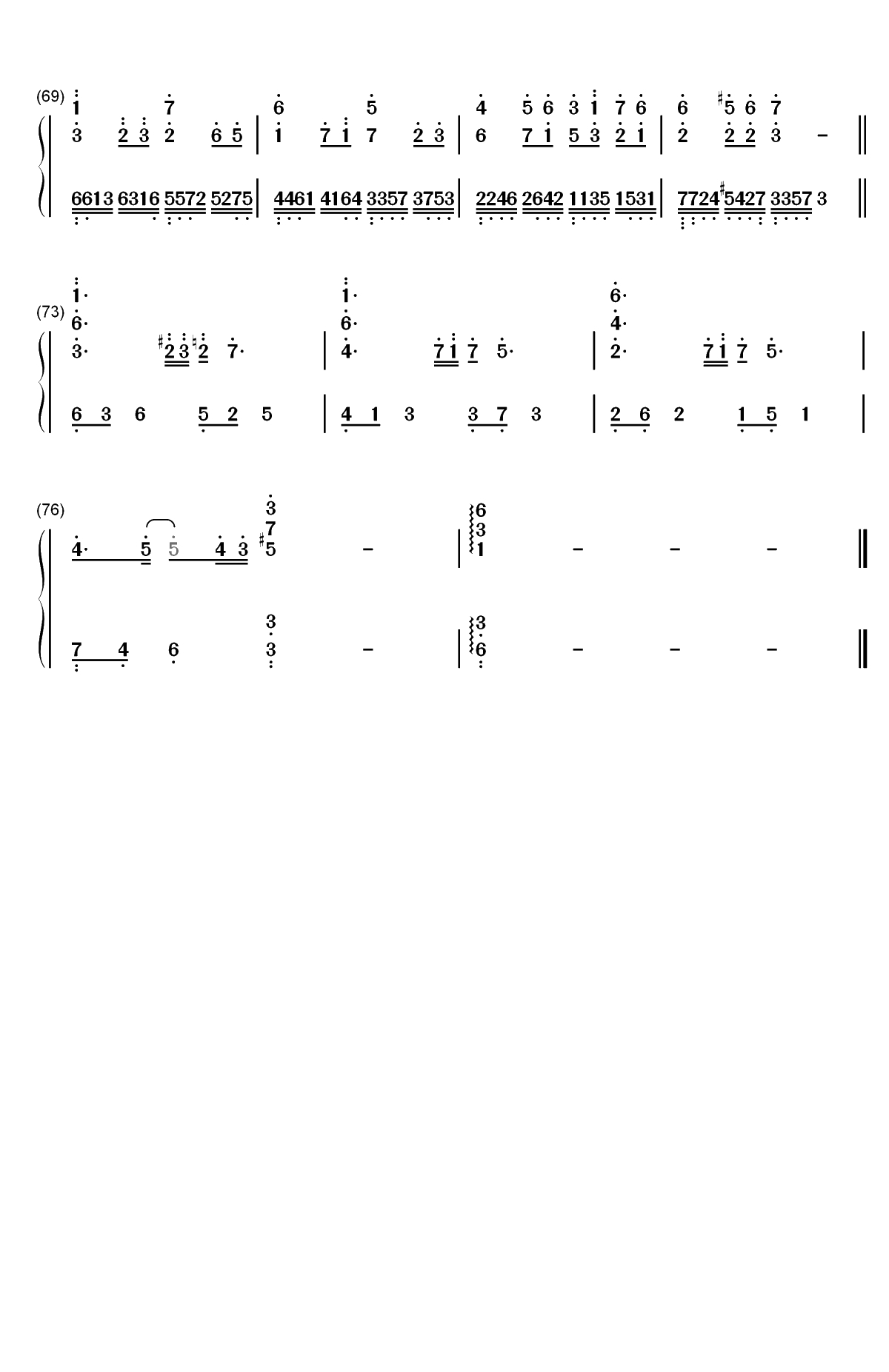 空虚沸腾-本兮双手简谱预览4
