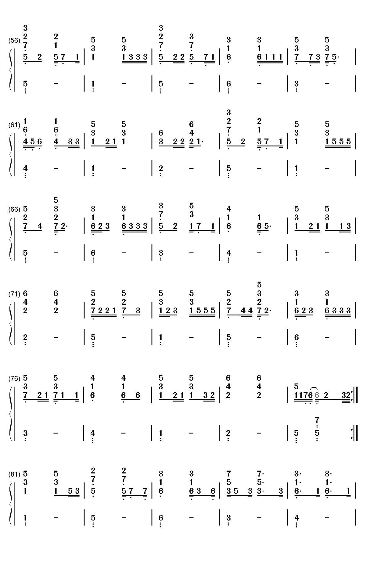 清新的小女孩-全网都在寻找的缅甸抖音神曲双手简谱预览3