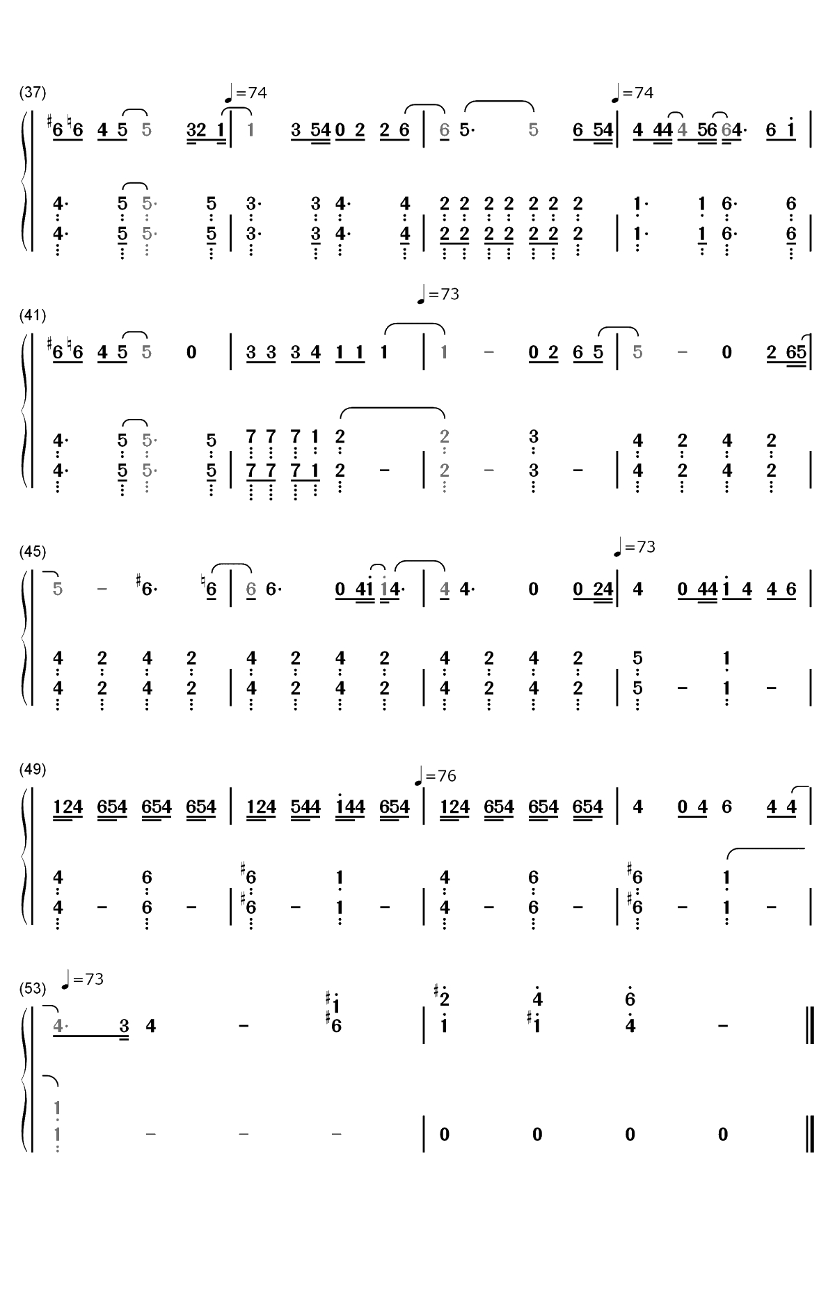Lost in the Woods-冰雪奇缘2插曲双手简谱预览3
