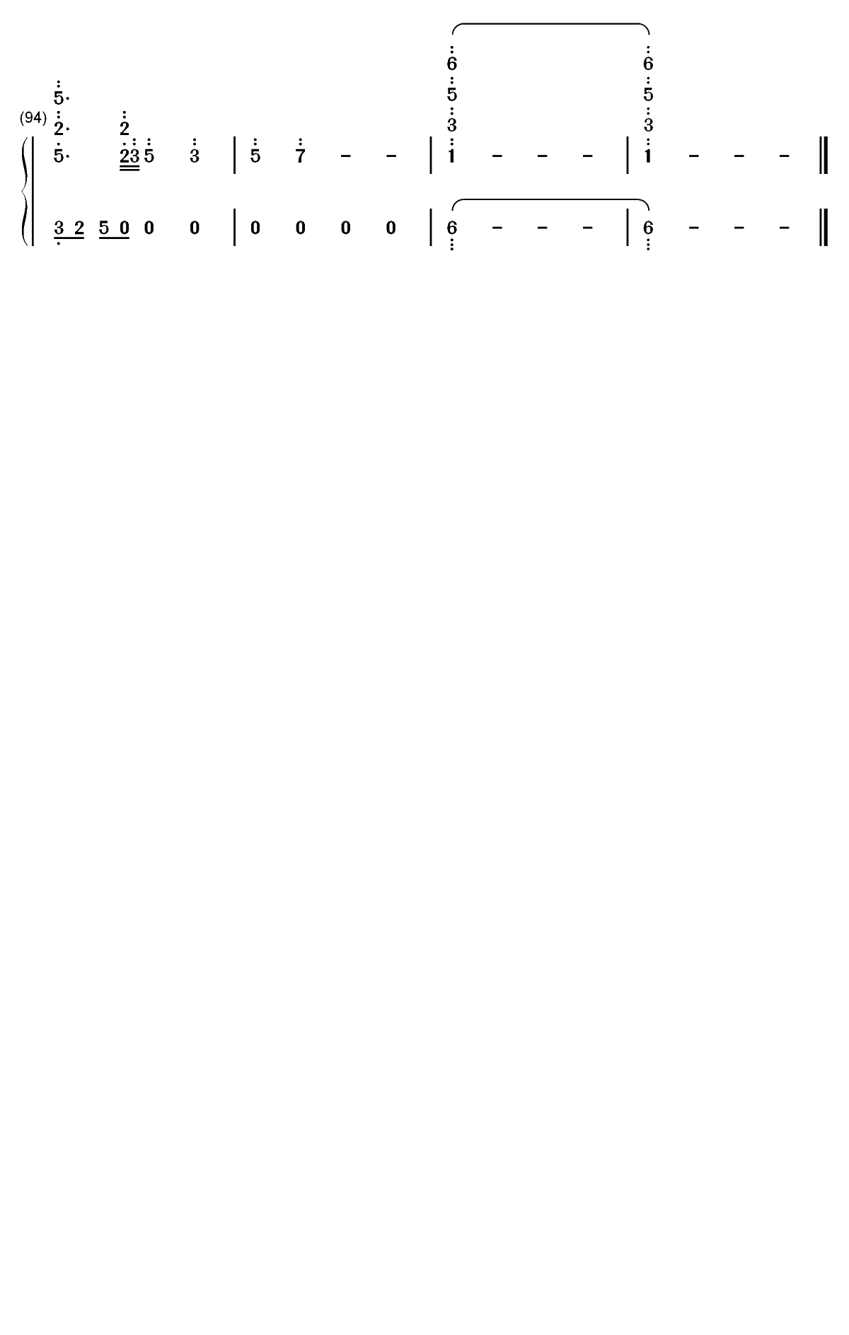 一生与你擦肩而过-情它总是让人痛梦会变得很沉重-抖音热歌双手简谱预览7