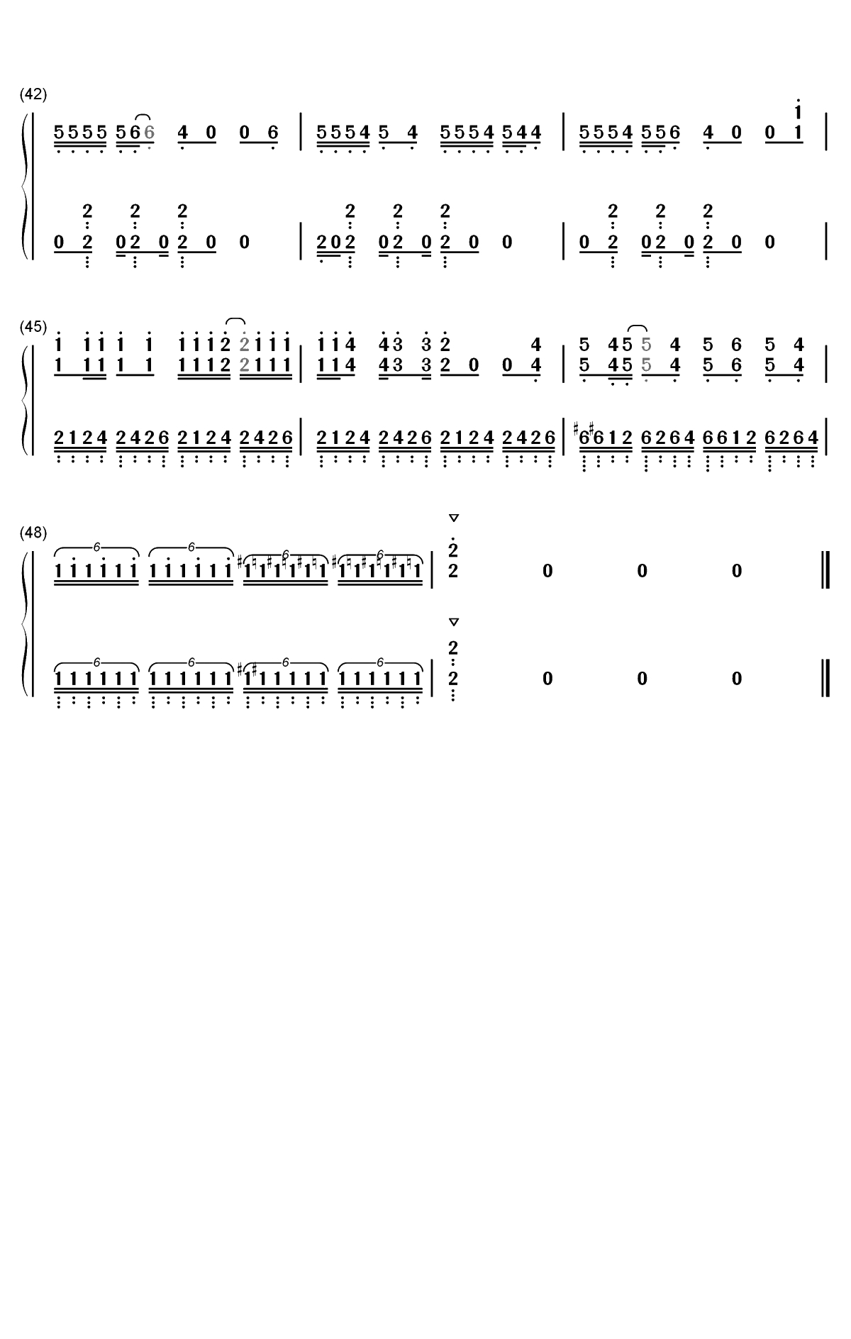 Q-vism-心理测量者第三季OP双手简谱预览4