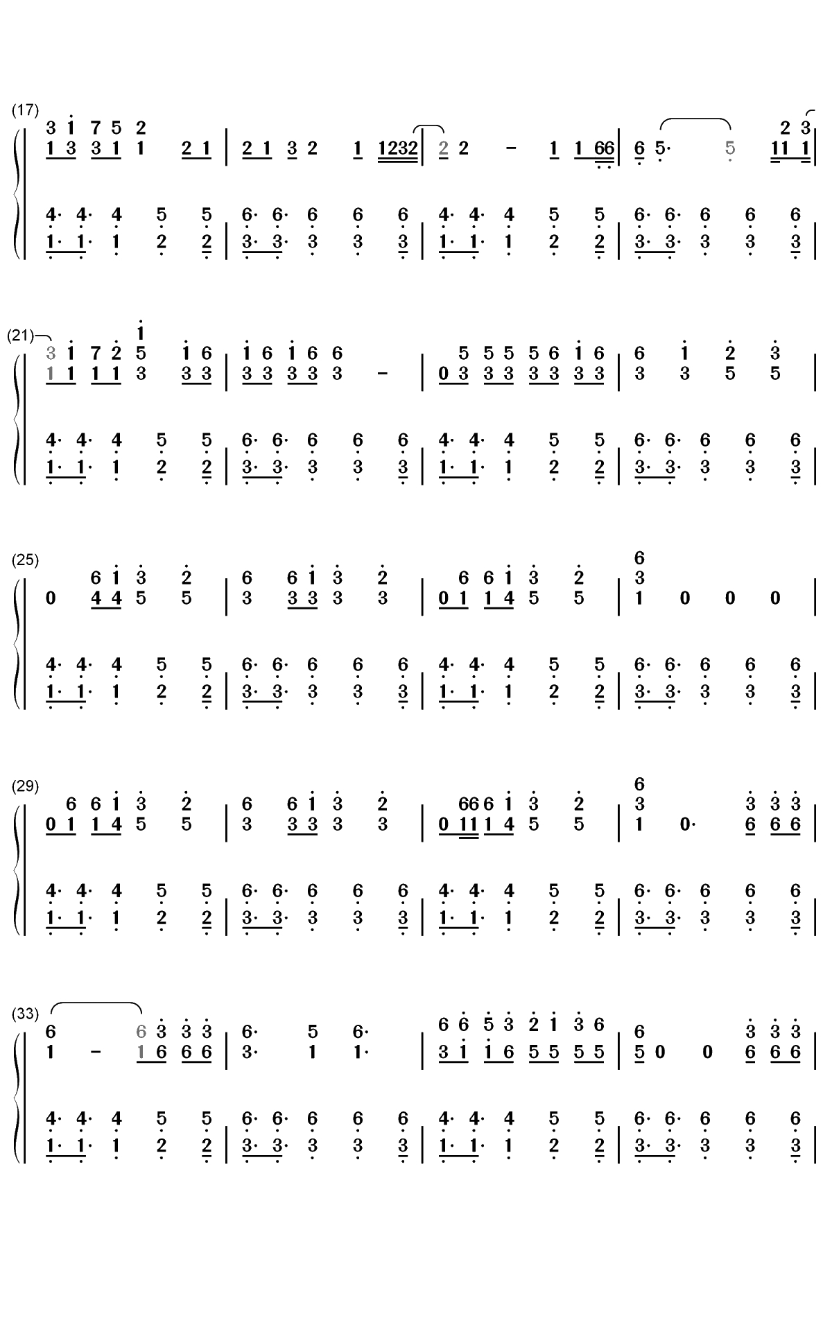 Energetic-Wanna One双手简谱预览2