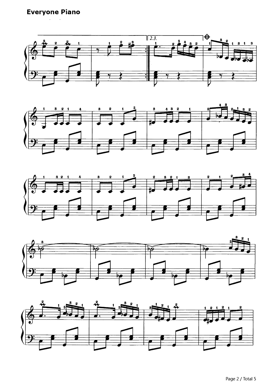 霍拉舞曲钢琴谱-霍拉舞曲2