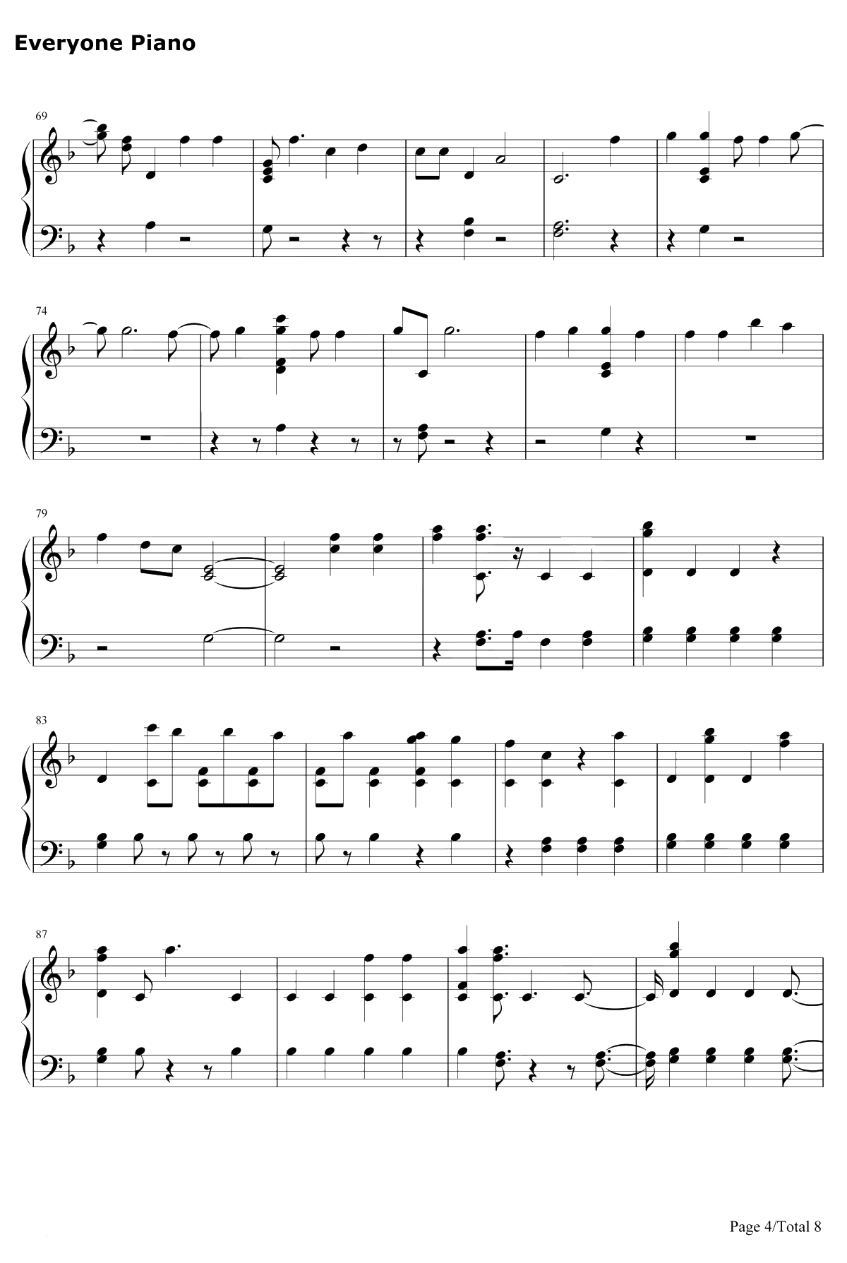 Stand钢琴谱-GeorgeS.Clinton-僵尸高校OST4