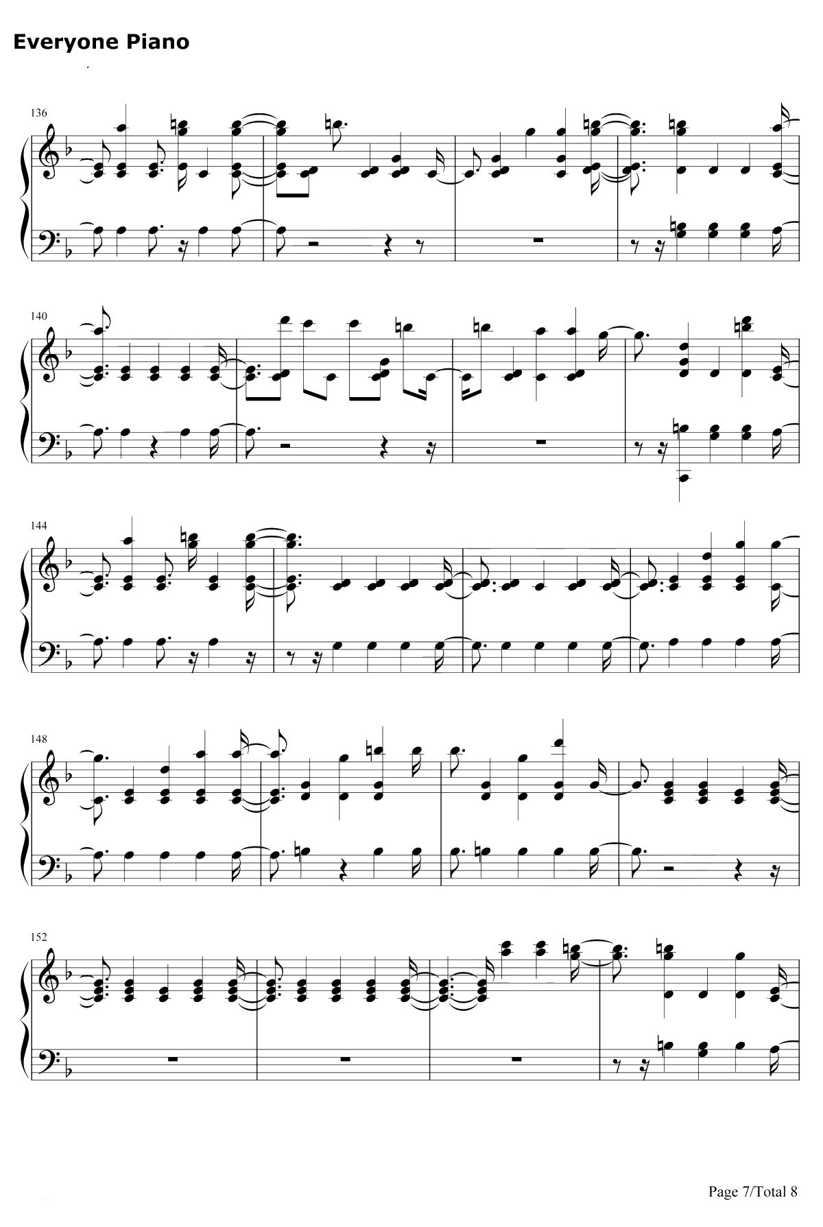 Stand钢琴谱-GeorgeS.Clinton-僵尸高校OST7