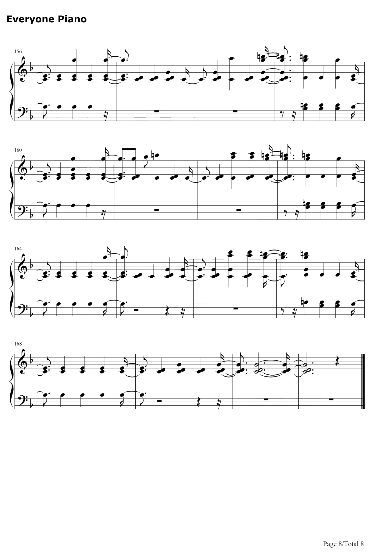 Stand钢琴谱-GeorgeS.Clinton-僵尸高校OST8