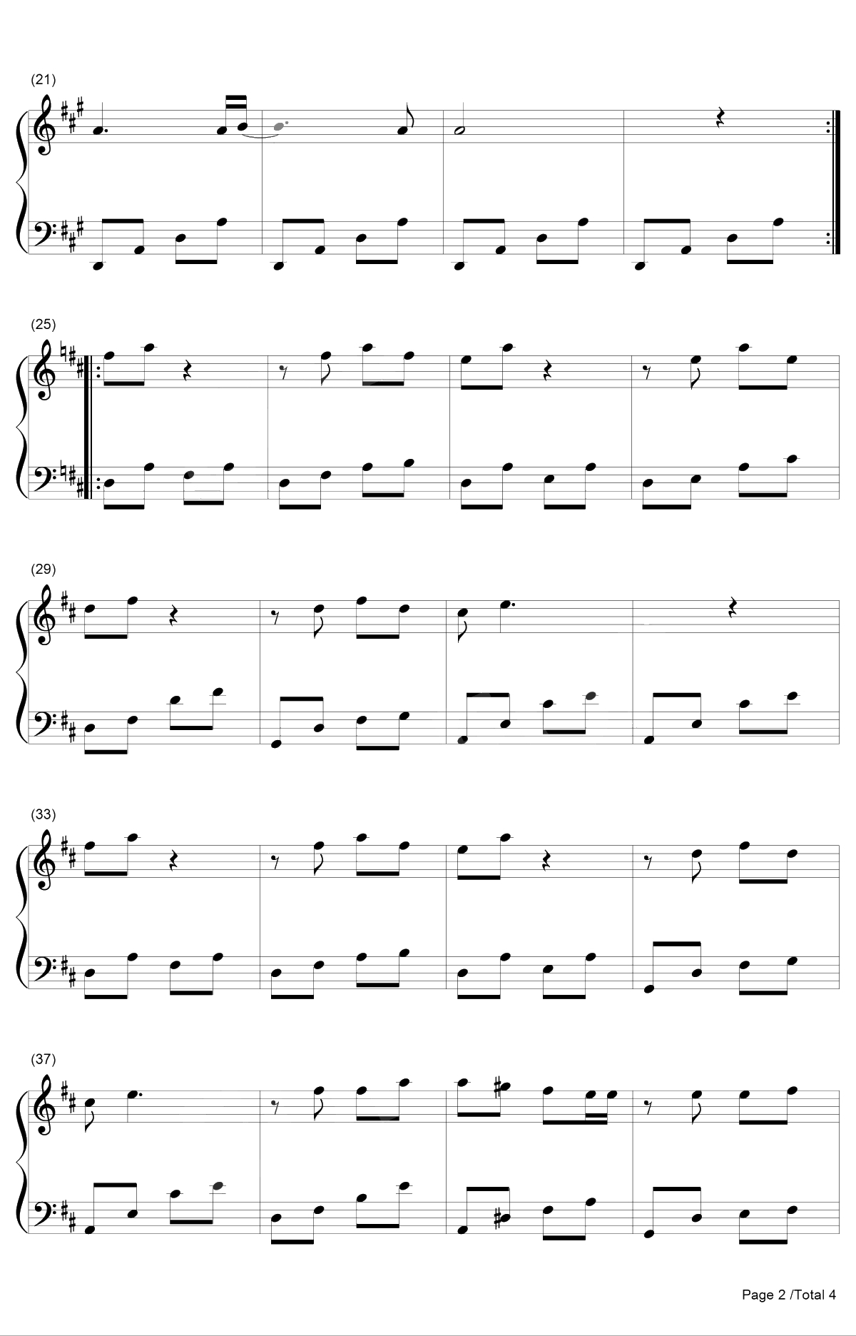 我的名字叫伊莲钢琴谱-伊莲娜·霍莱-MyNameisElyon2