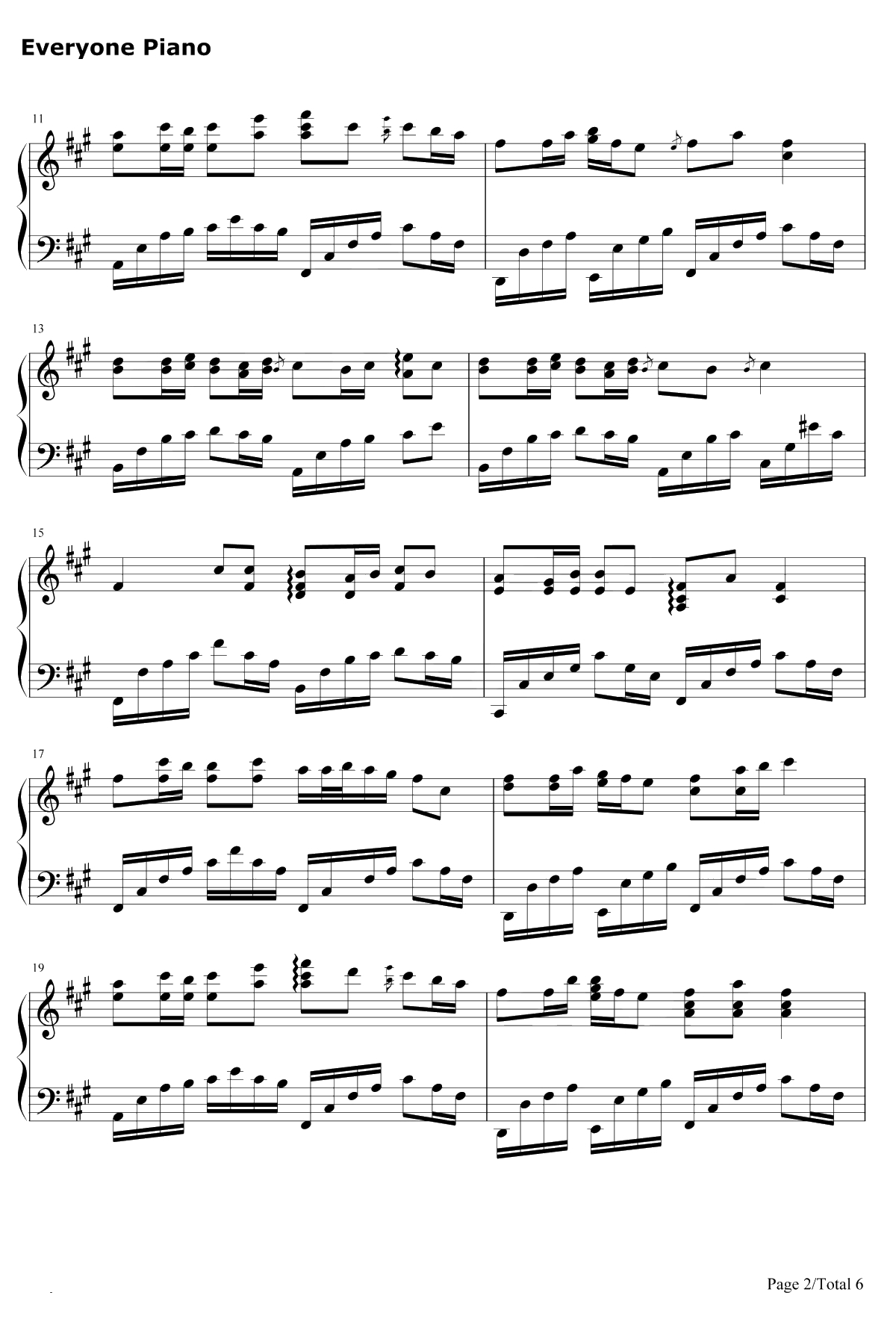 天涯钢琴谱-任贤齐-笑傲江湖片尾曲2