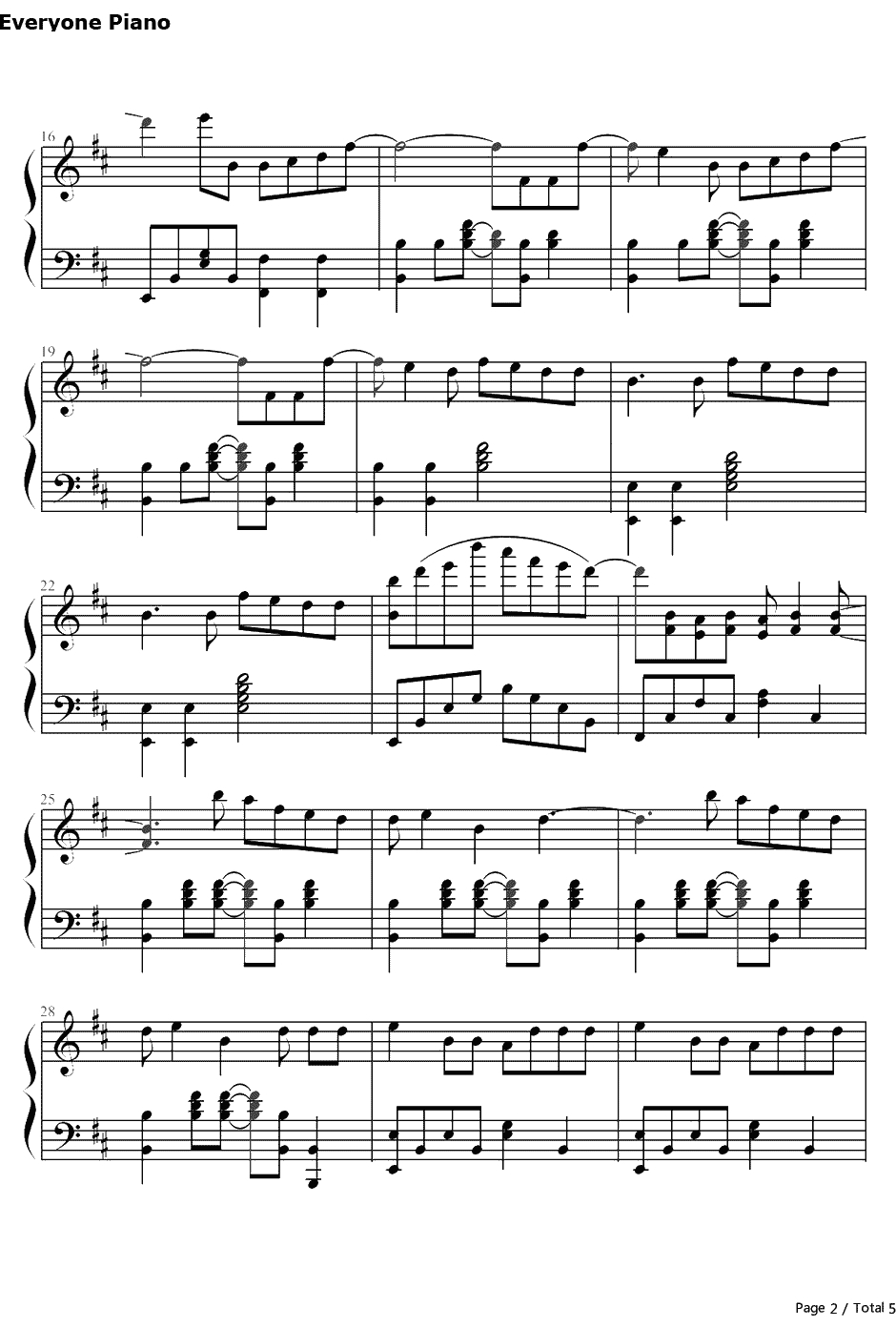 Moves Like Jagger钢琴谱-丁少华/周礼虎-中国好声音2