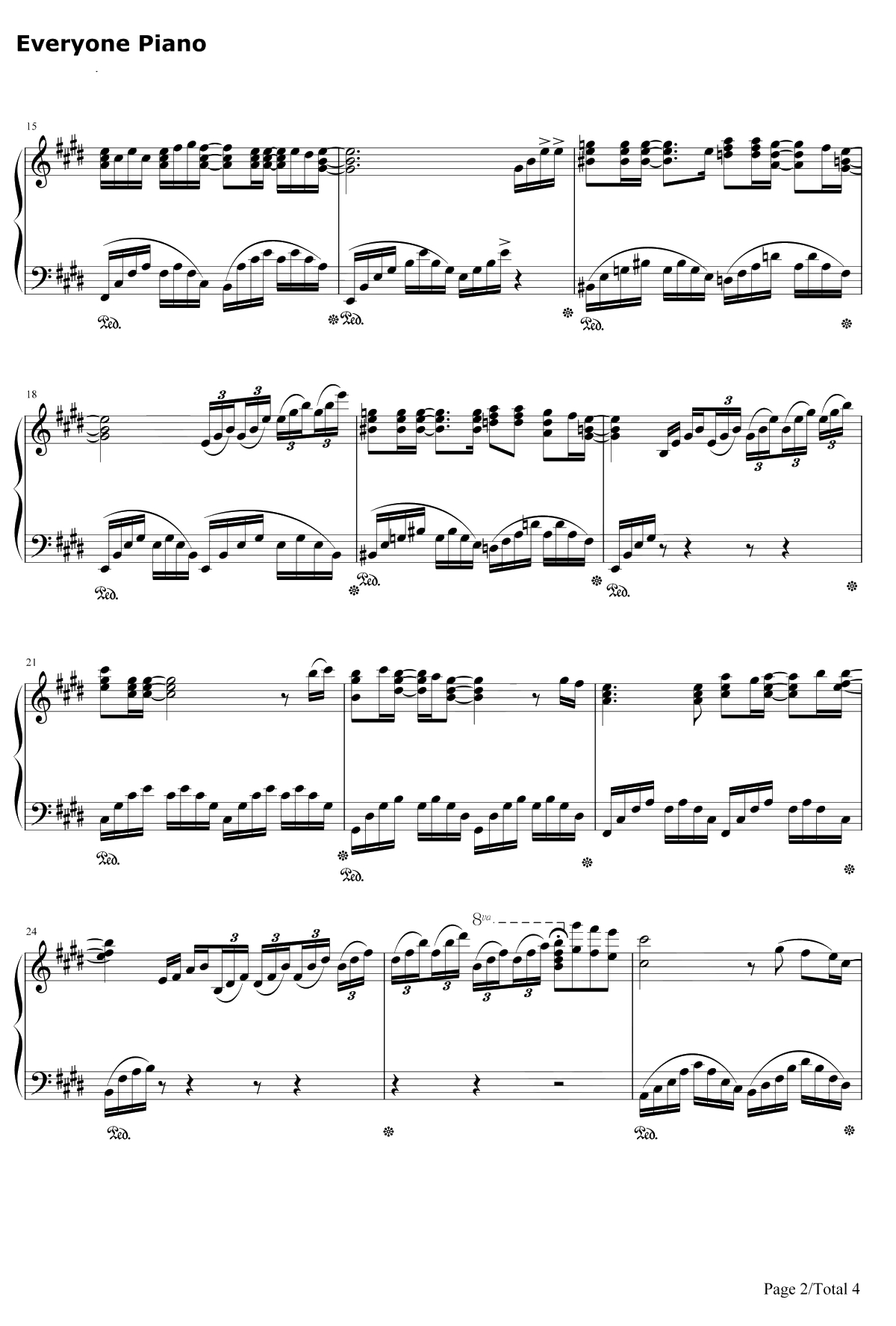 We Are The World钢琴谱-克尔·杰克逊/莱昂纳尔·里奇2