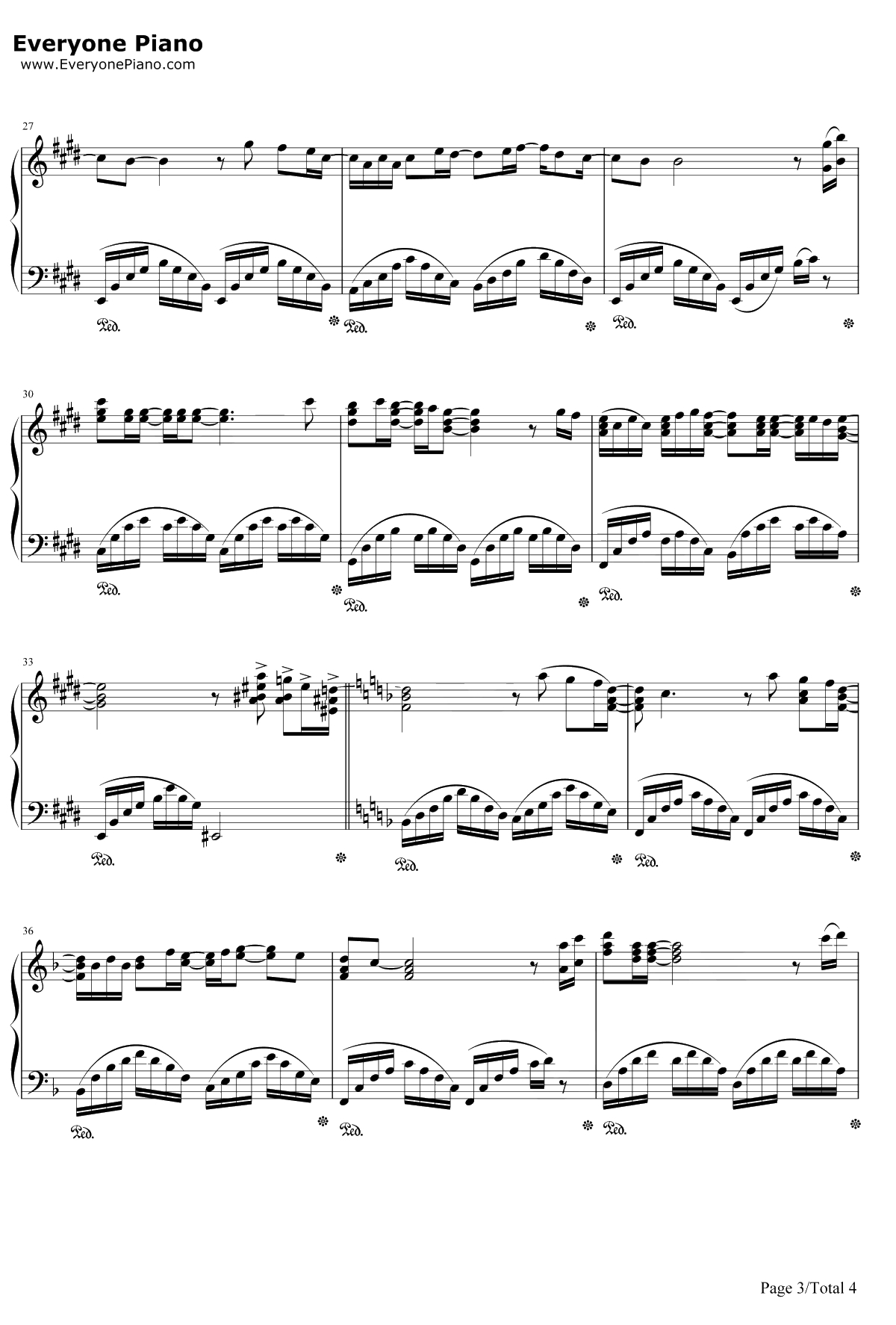 We Are The World钢琴谱-克尔·杰克逊/莱昂纳尔·里奇3