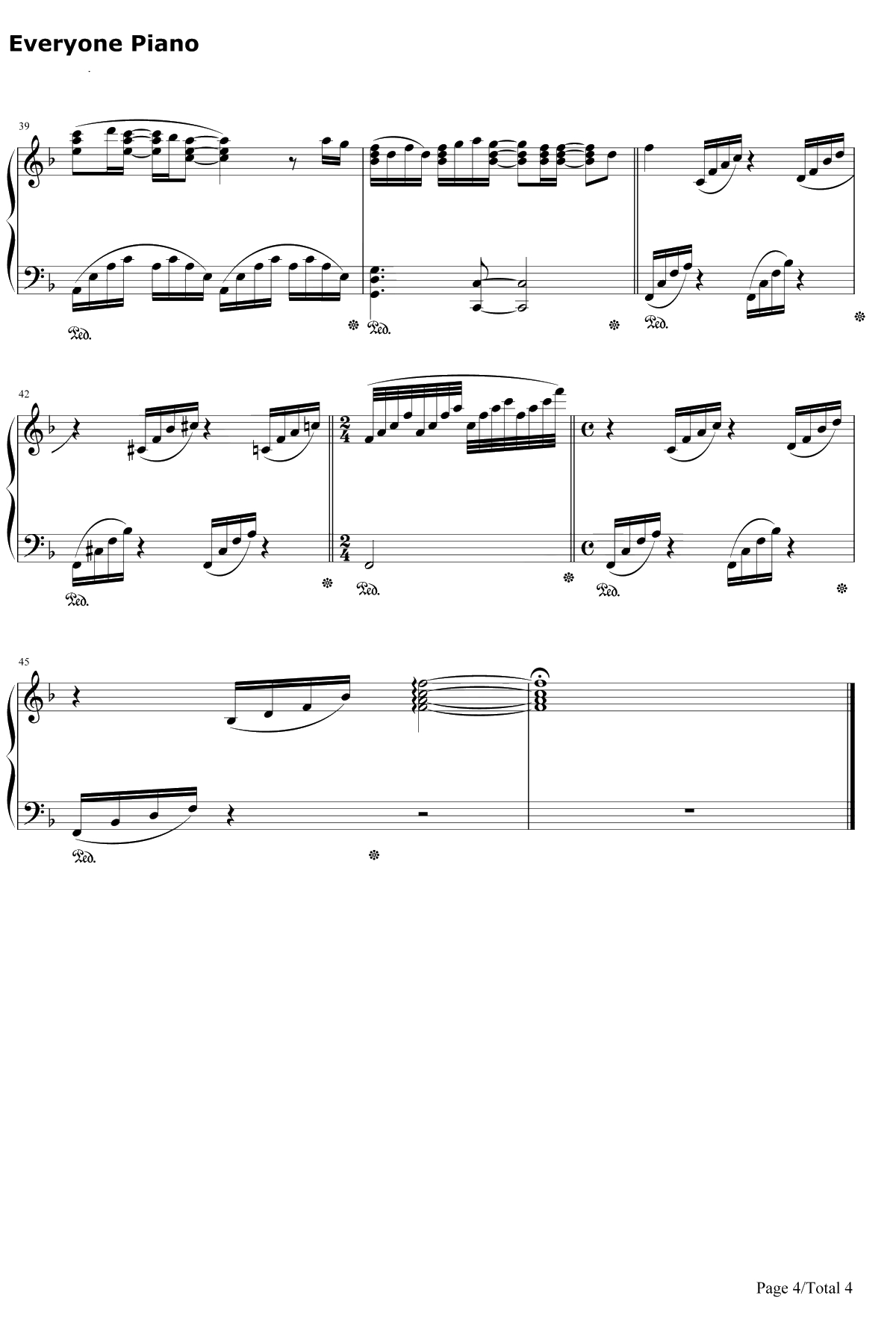 We Are The World钢琴谱-克尔·杰克逊/莱昂纳尔·里奇4