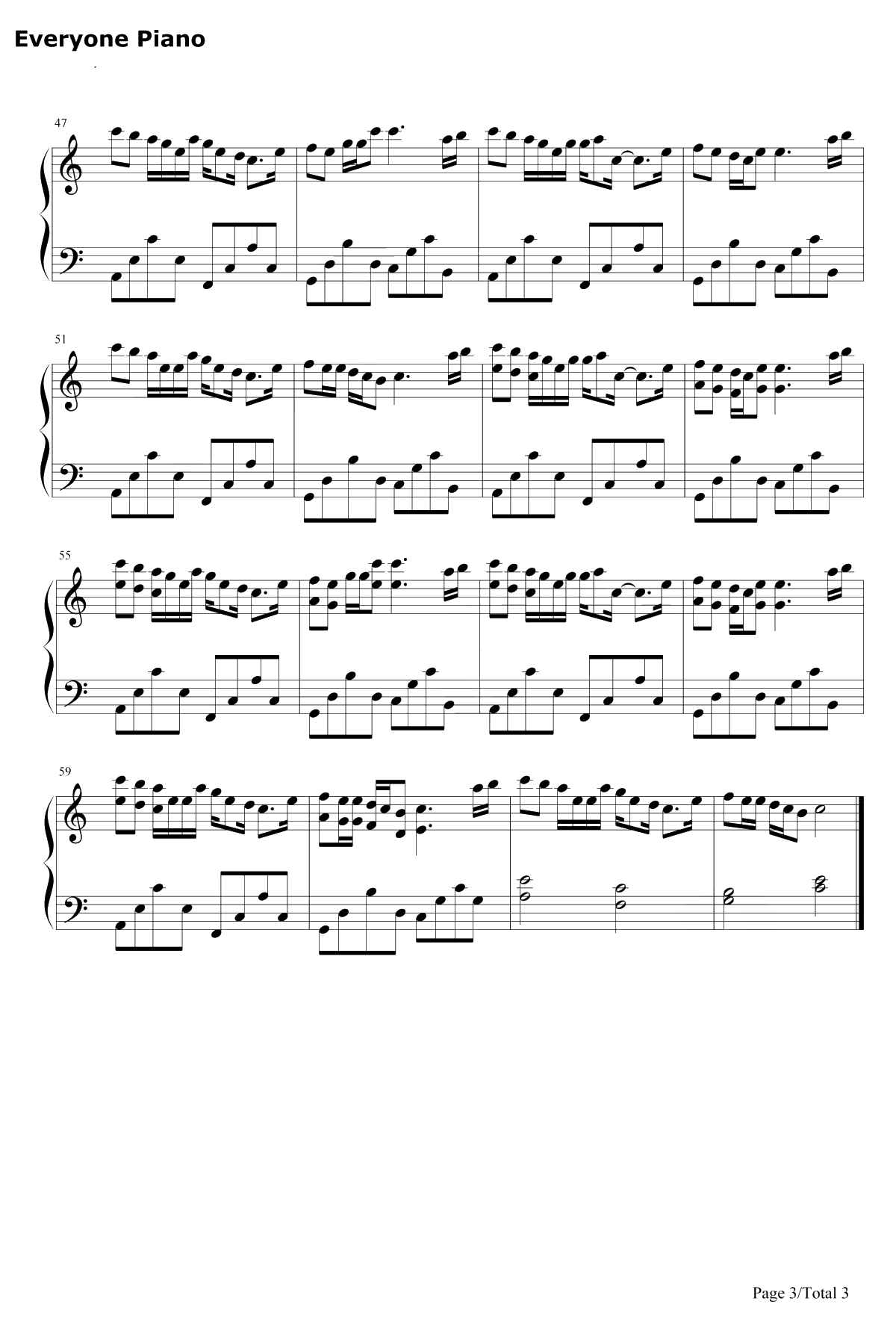 属于钢琴谱-梁静茹3