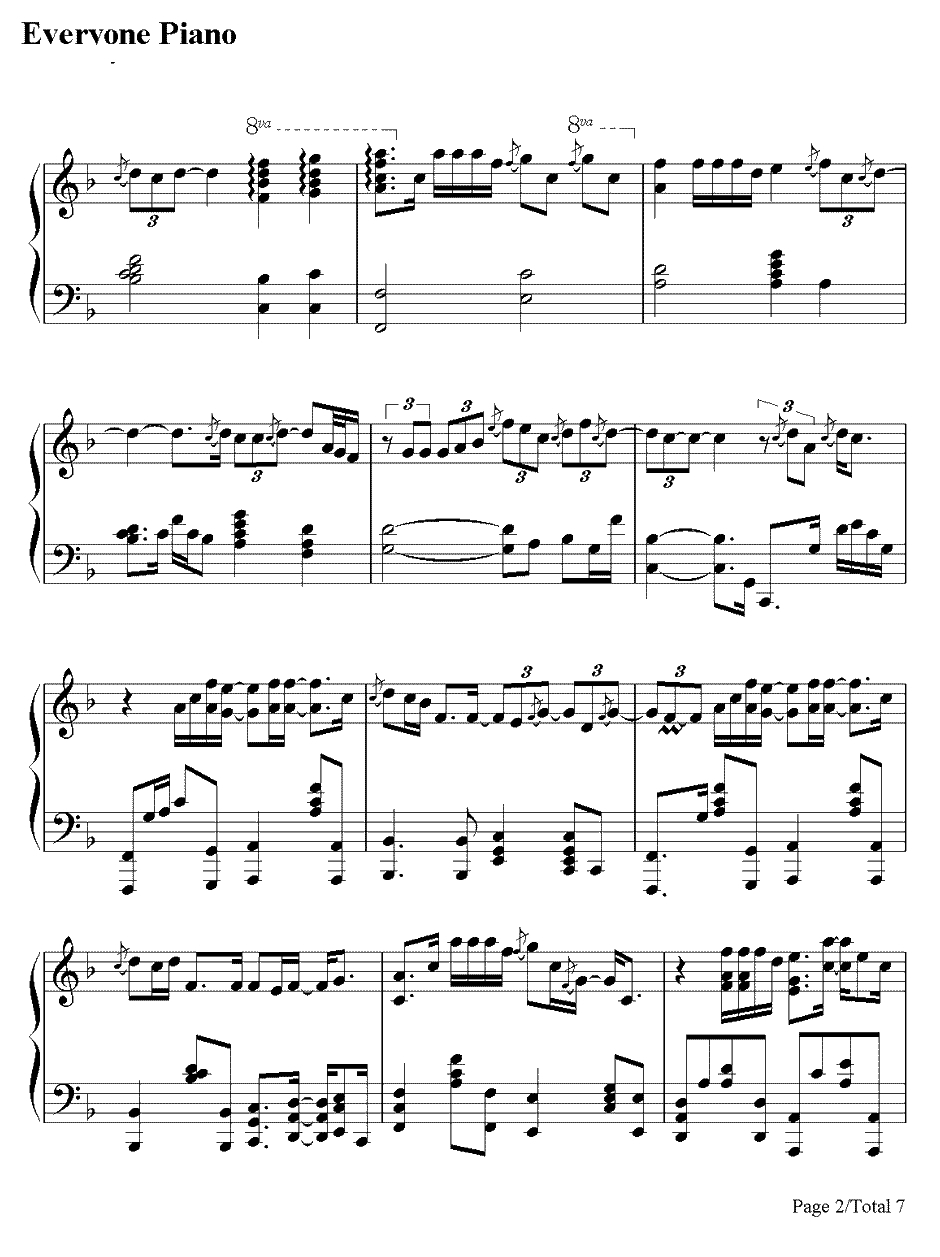 爱如潮水钢琴谱-张信哲-张信哲《心事》的主打歌2