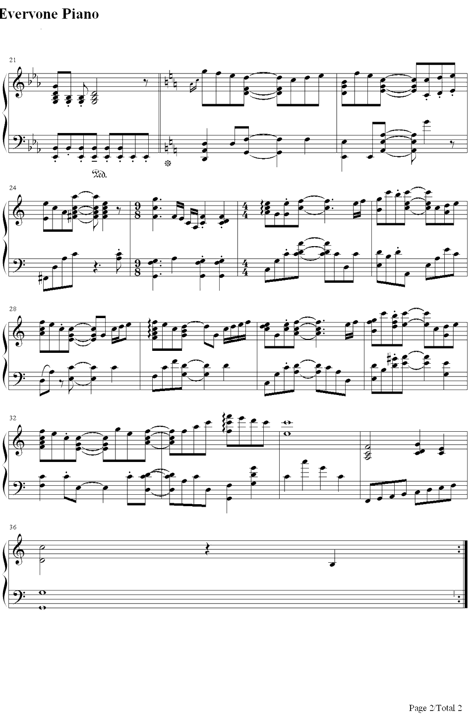 ソルフェージュ钢琴谱-yourdiary2