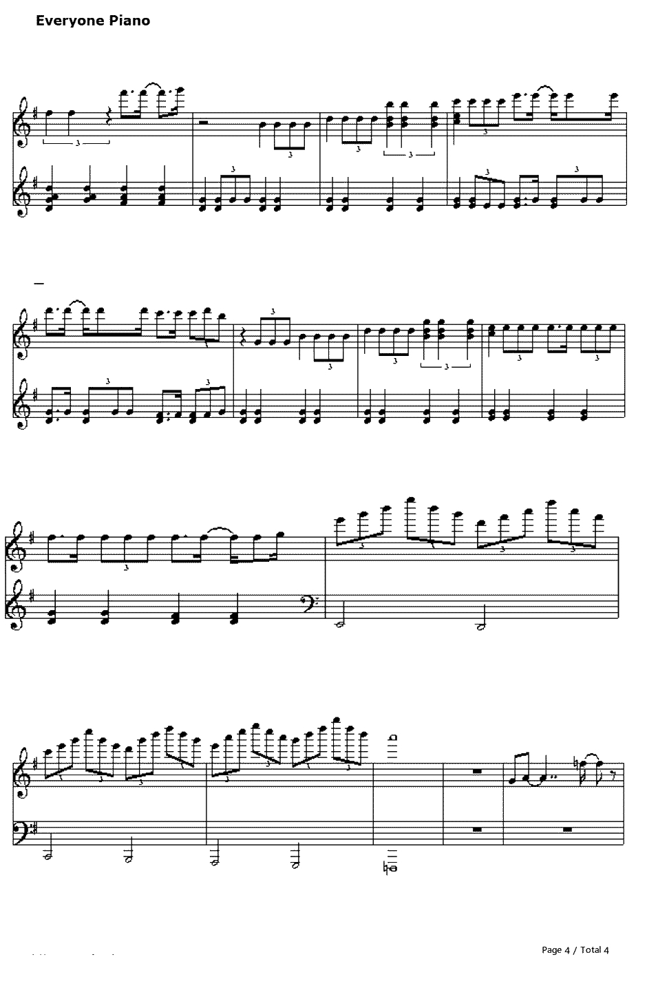 Grace Kelly钢琴谱-Mika4