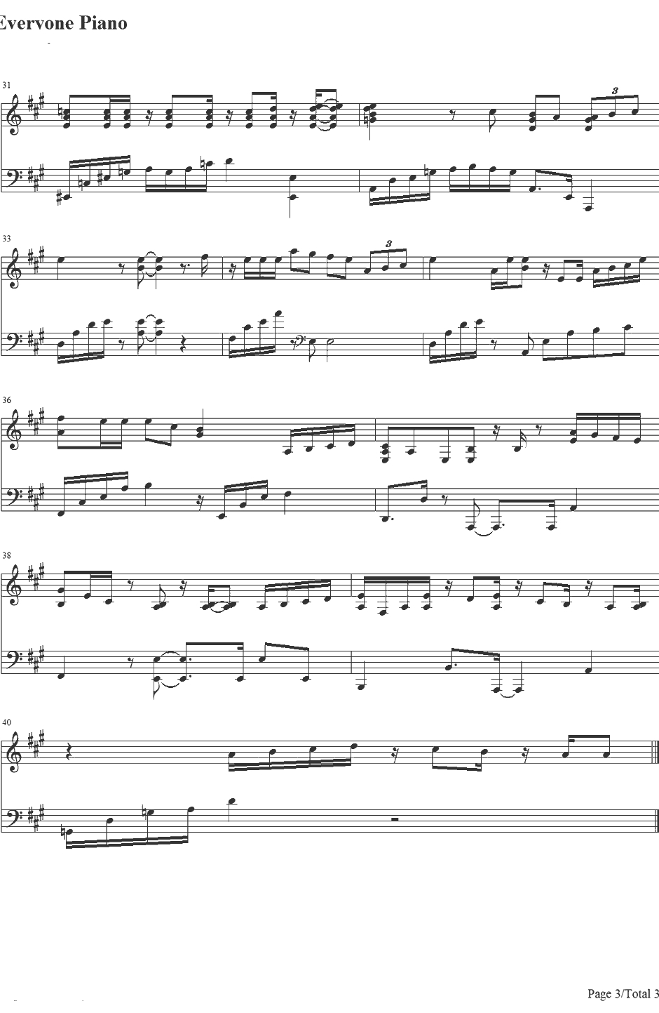 Angel(Into Your World)钢琴谱-EXO3