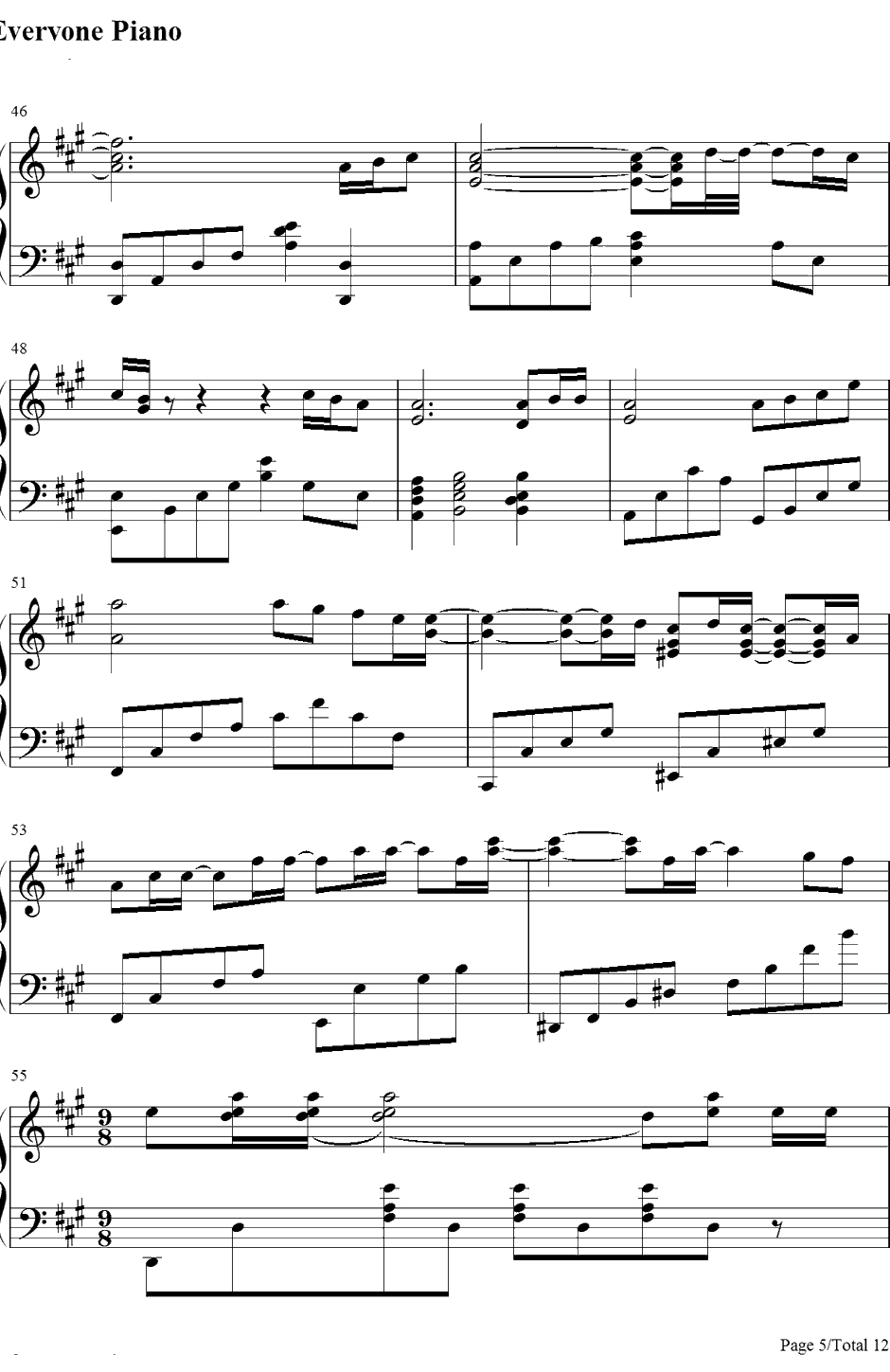 银色飞行船钢琴谱-supercell-被狙击的学园OP5