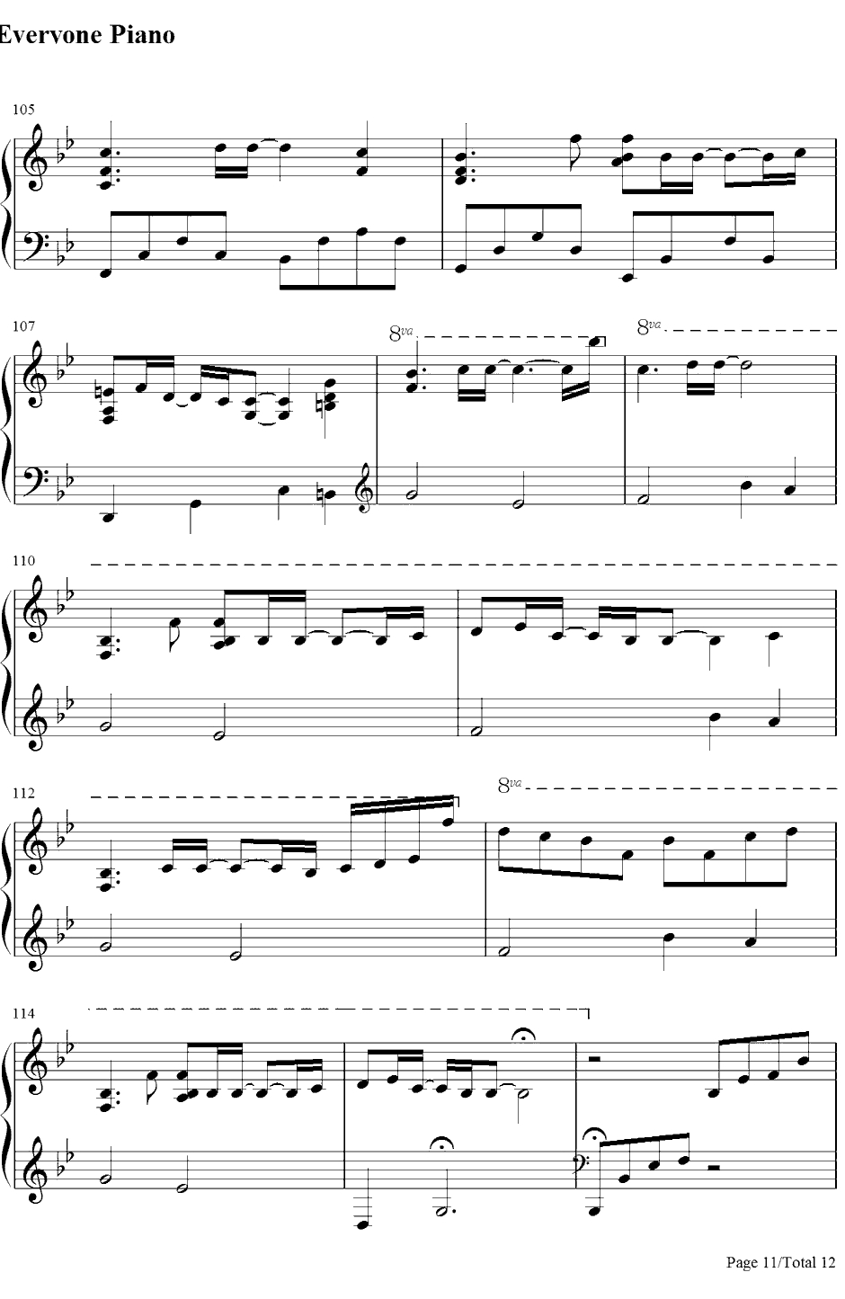 银色飞行船钢琴谱-supercell-被狙击的学园OP11