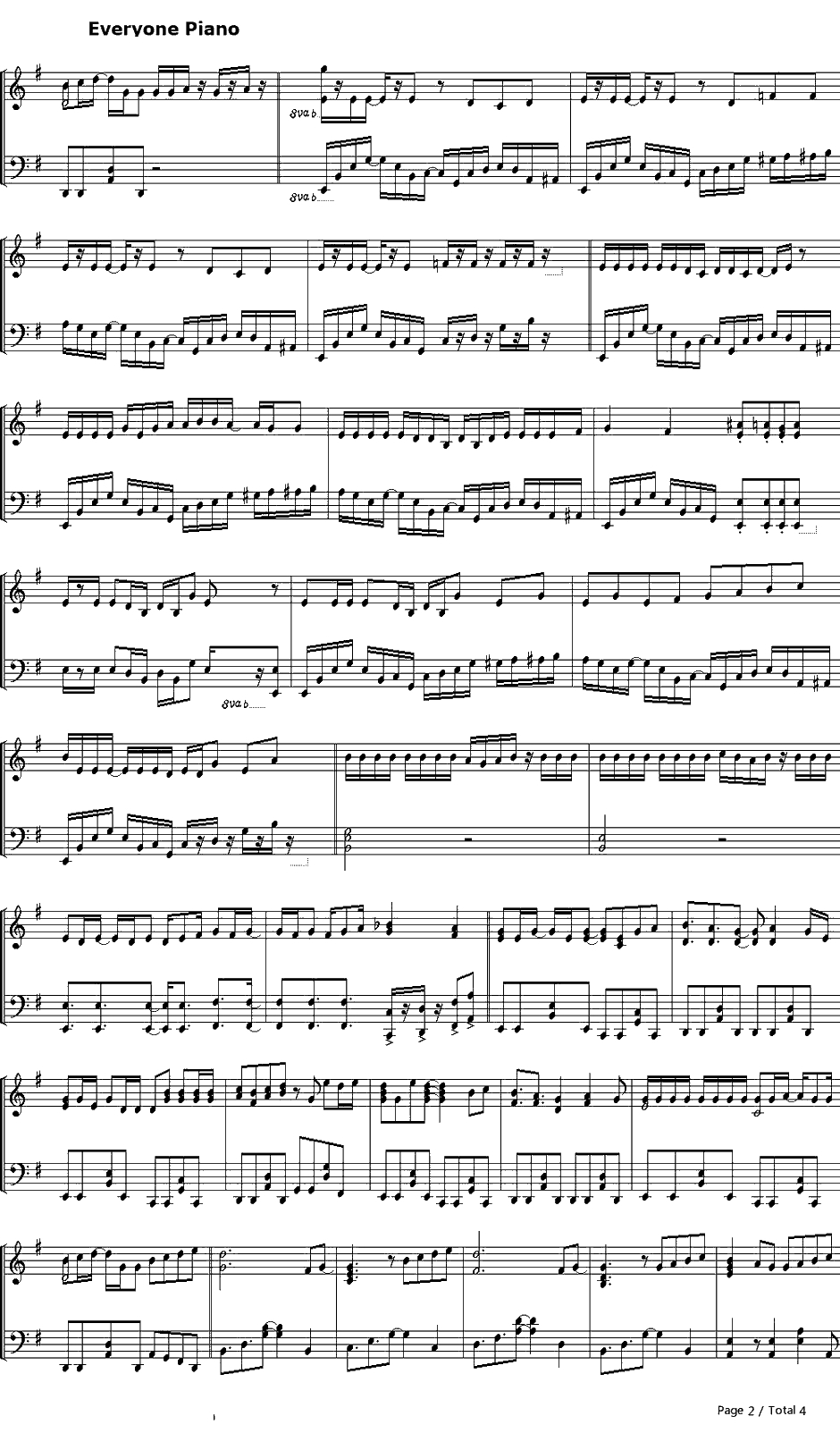 BadBye钢琴谱-初音ミク2