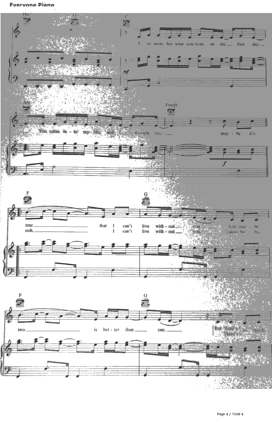 Two Is Better Than One钢琴谱-BoysLikeGirlsFeat.TaylorSwift4