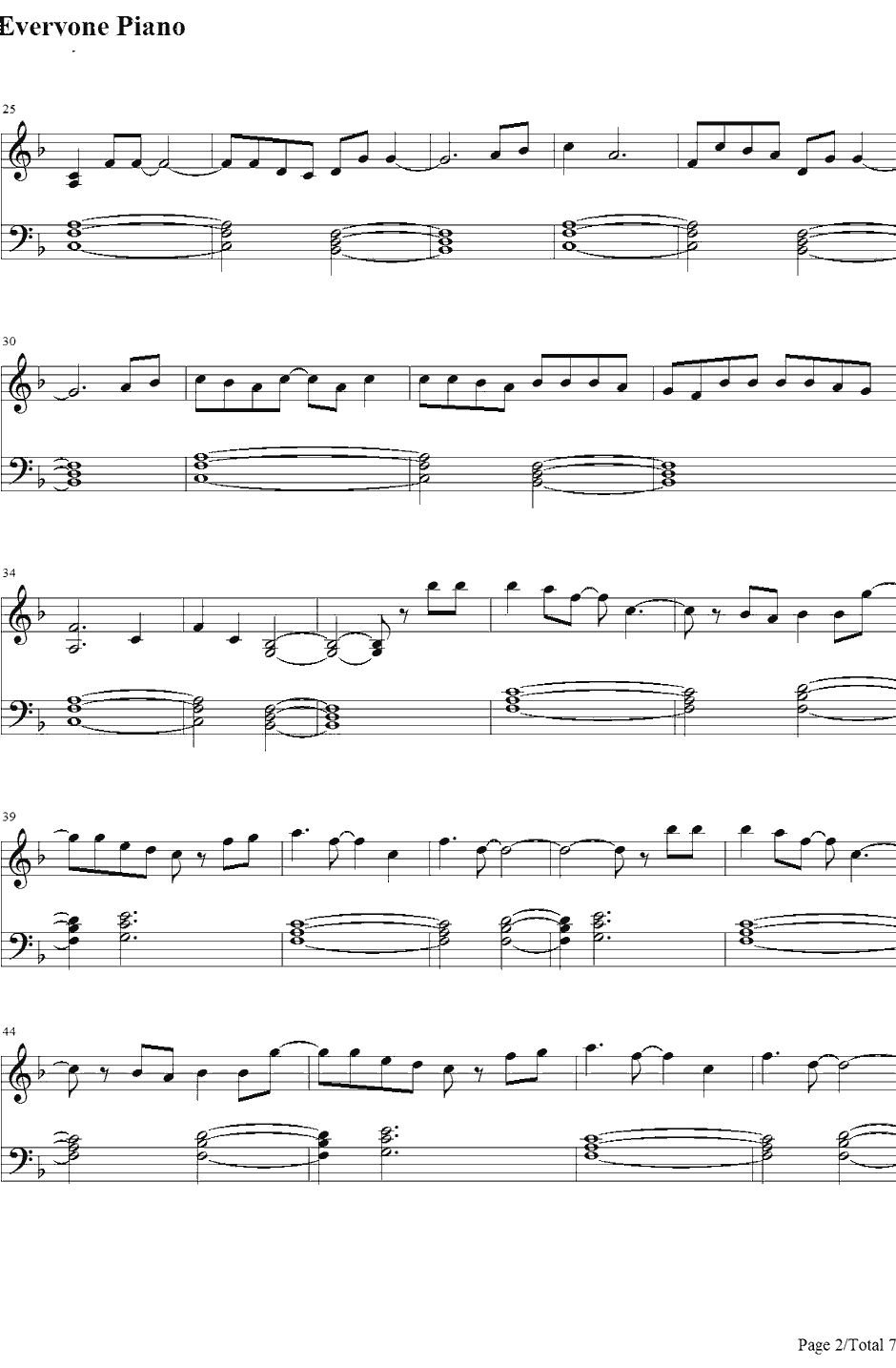 Carry On钢琴谱-Fun.2