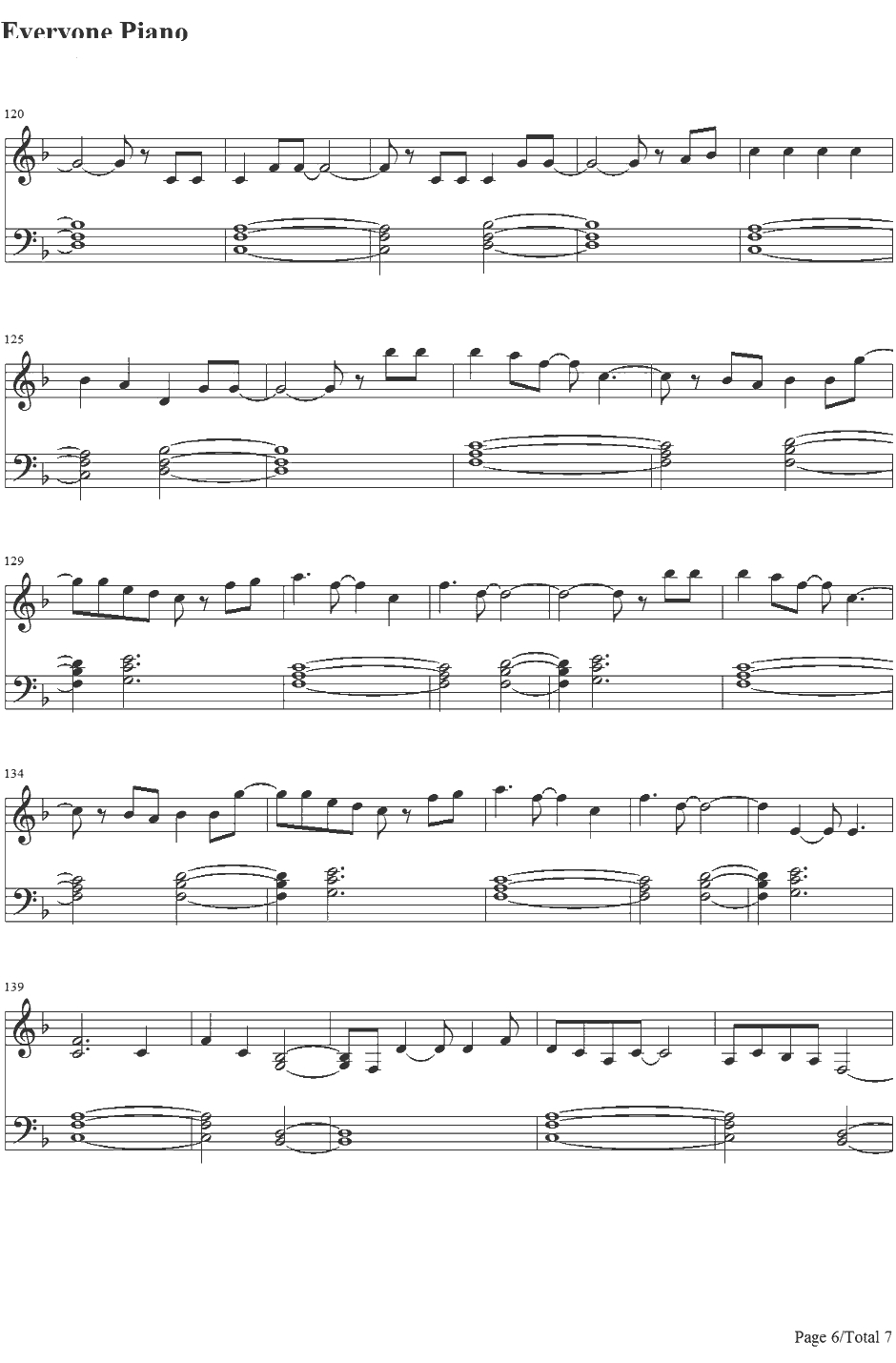 Carry On钢琴谱-Fun.6