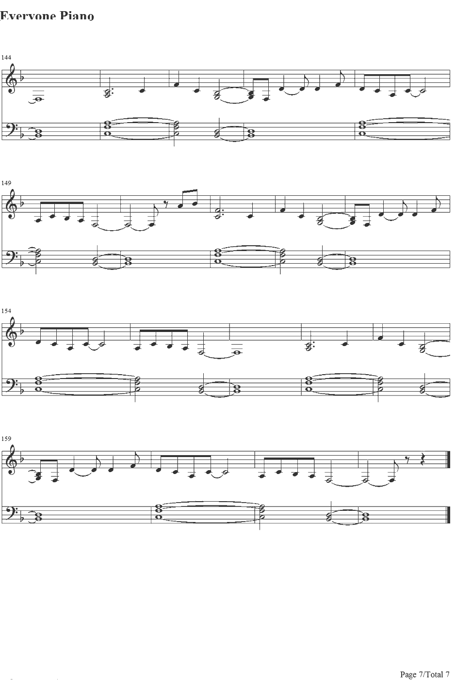 Carry On钢琴谱-Fun.7