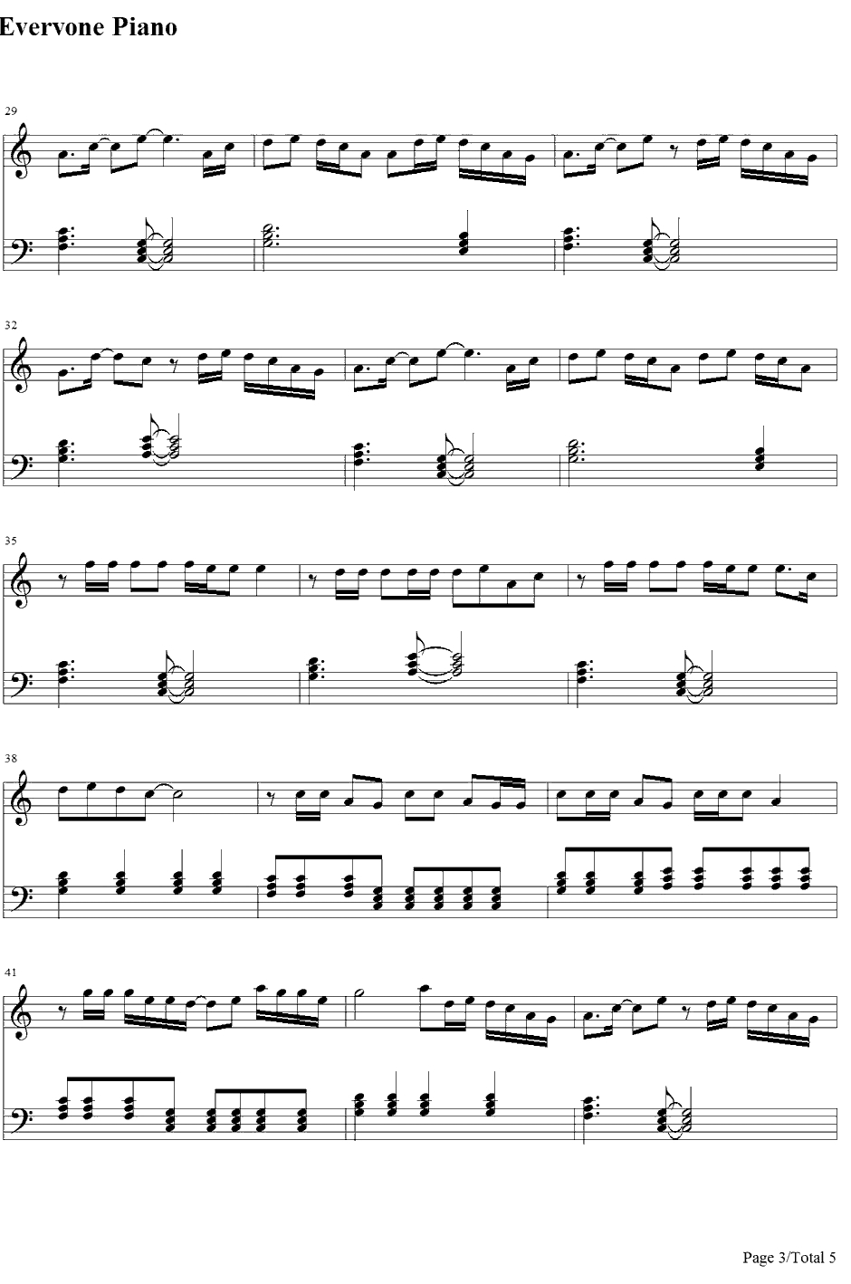 They Don't Know About Us钢琴谱-OneDirection3