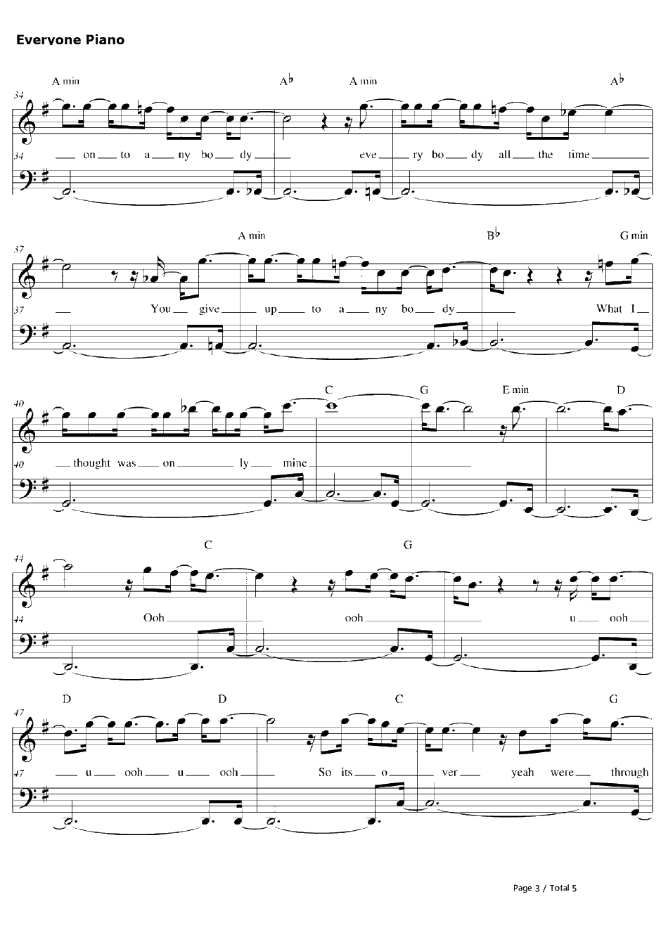 Unfriend You钢琴谱-GreysonChance3