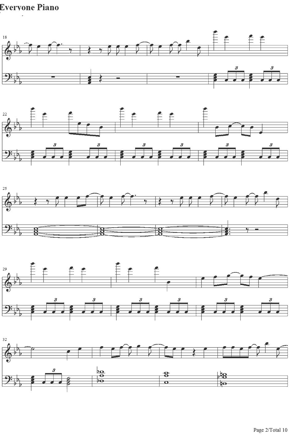 深海のリトルクライ钢琴谱-土岐麻子2