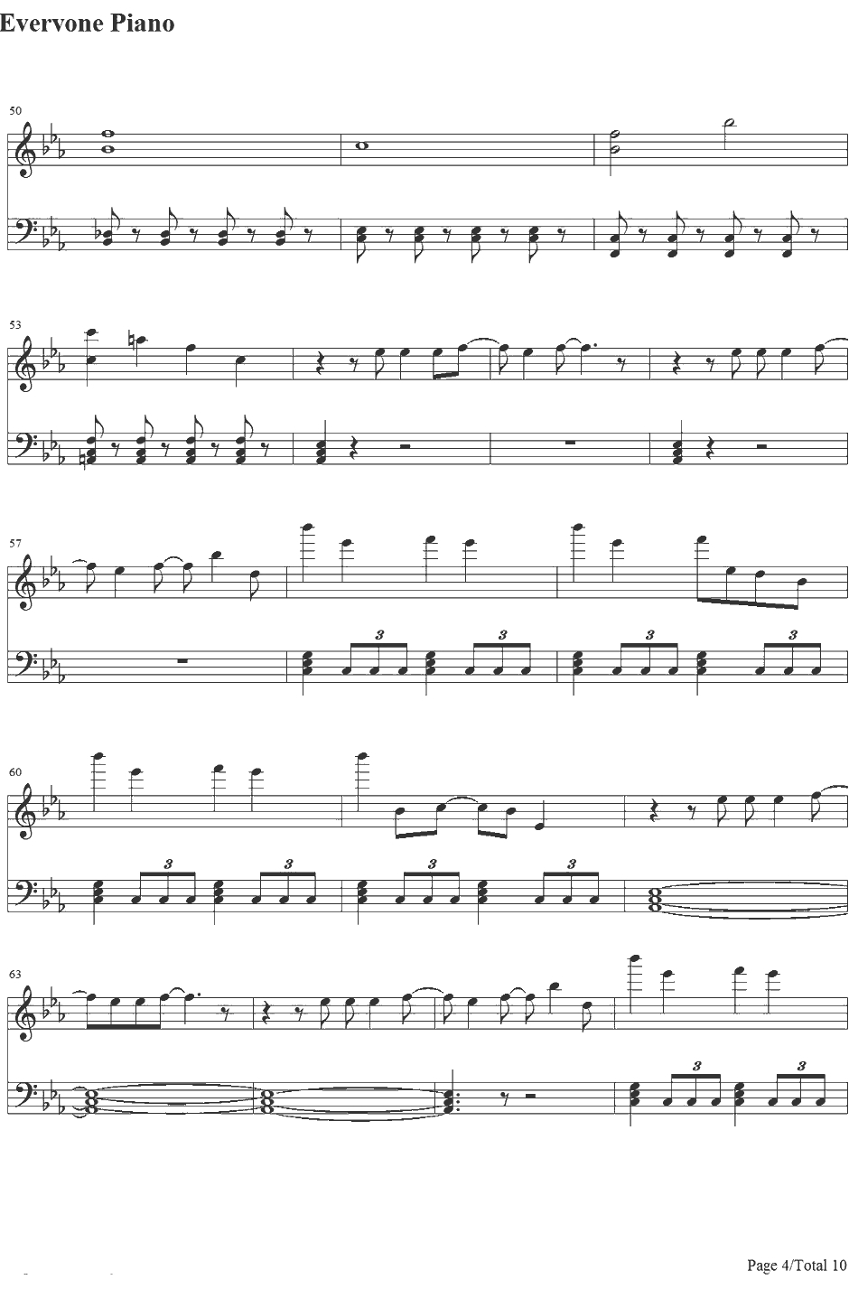 深海のリトルクライ钢琴谱-土岐麻子4