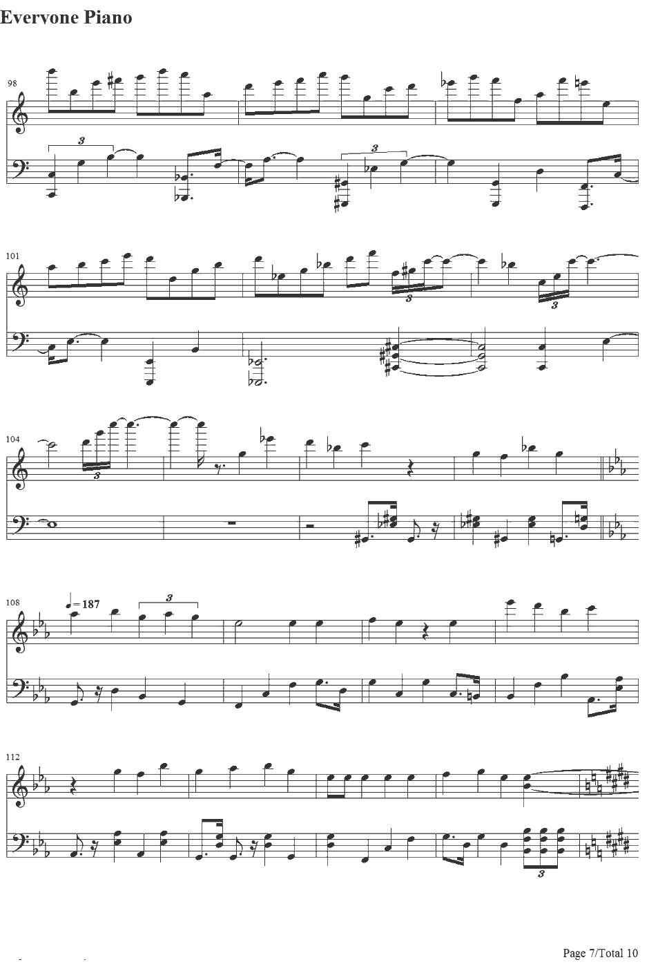 深海のリトルクライ钢琴谱-土岐麻子7