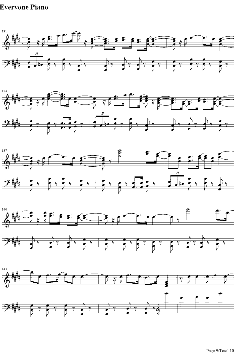 深海のリトルクライ钢琴谱-土岐麻子9