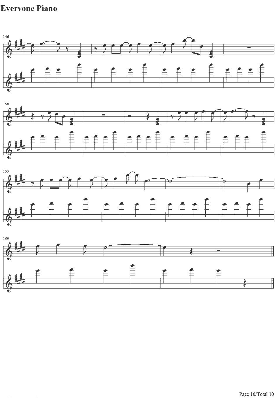 深海のリトルクライ钢琴谱-土岐麻子10