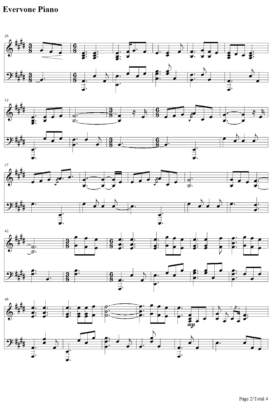 I Won't Give Up钢琴谱-JasonMraz2