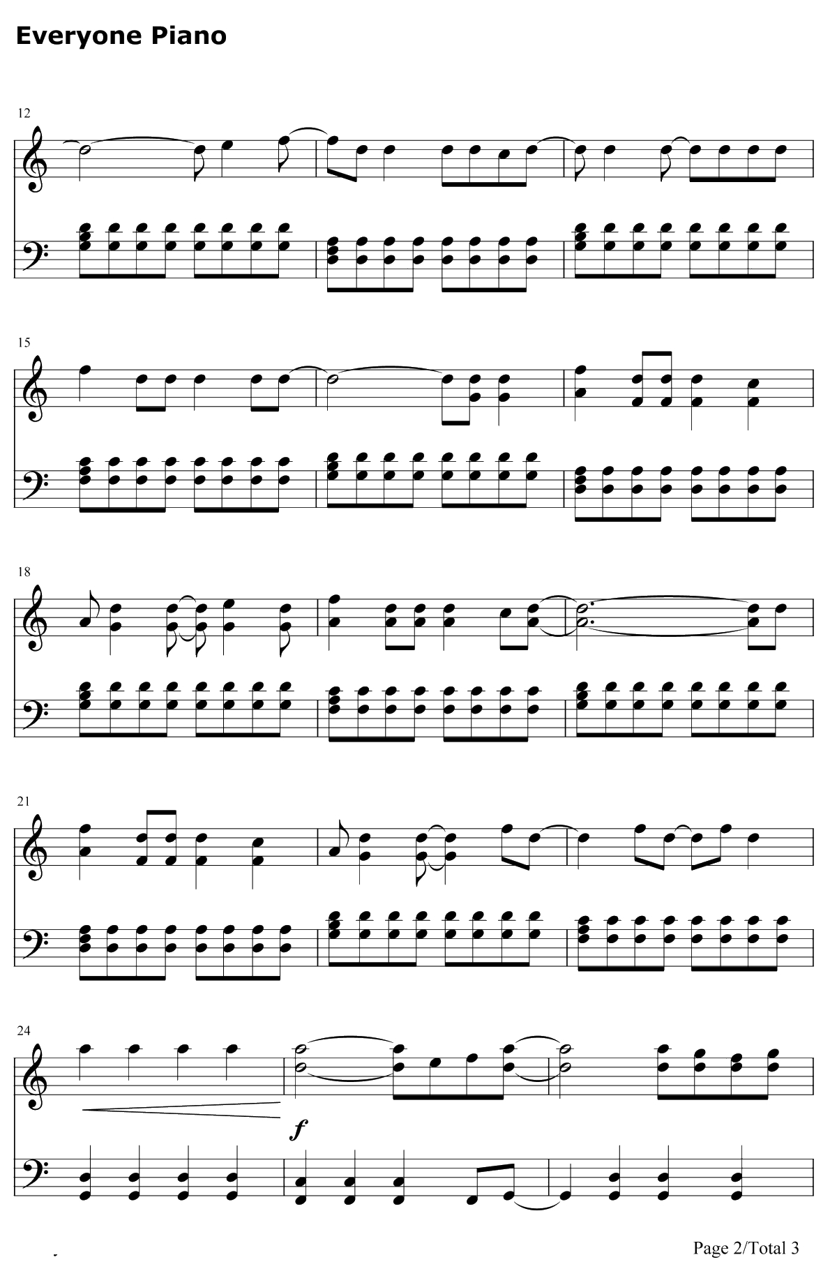 The Walker钢琴谱-FitzandtheTantrums2