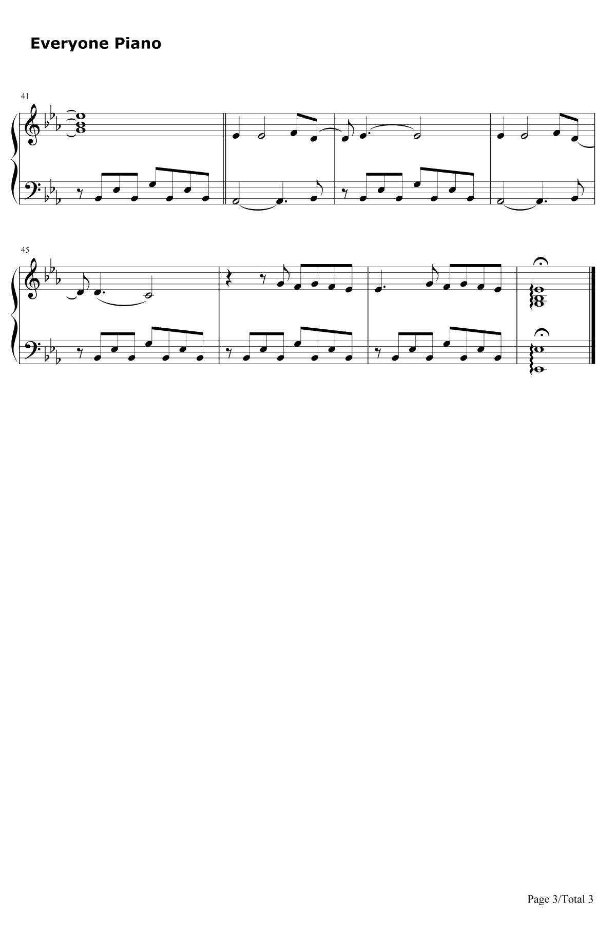 Only Time钢琴谱-Enya3