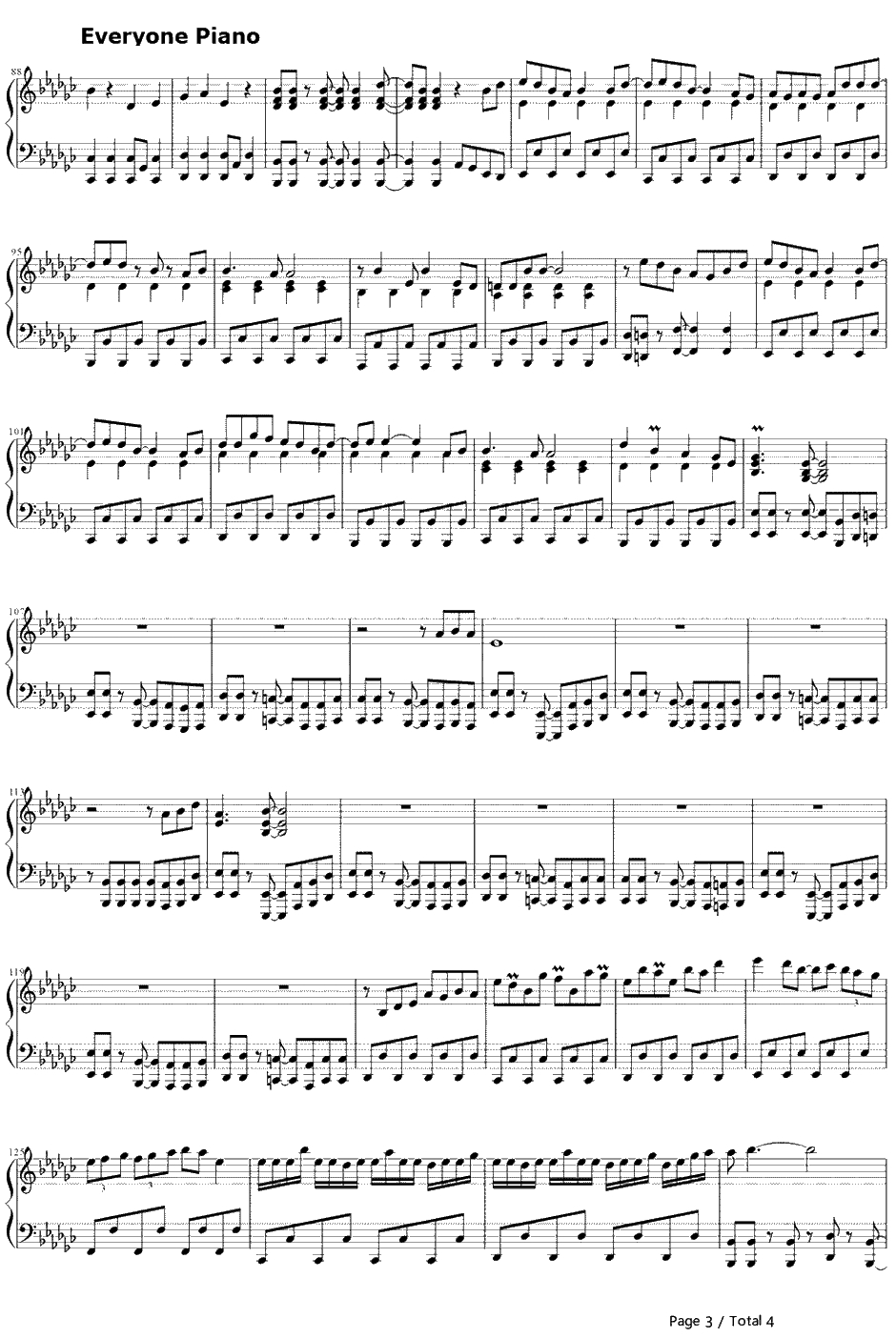 いろは呗钢琴谱-镜音リン-镜音リン3