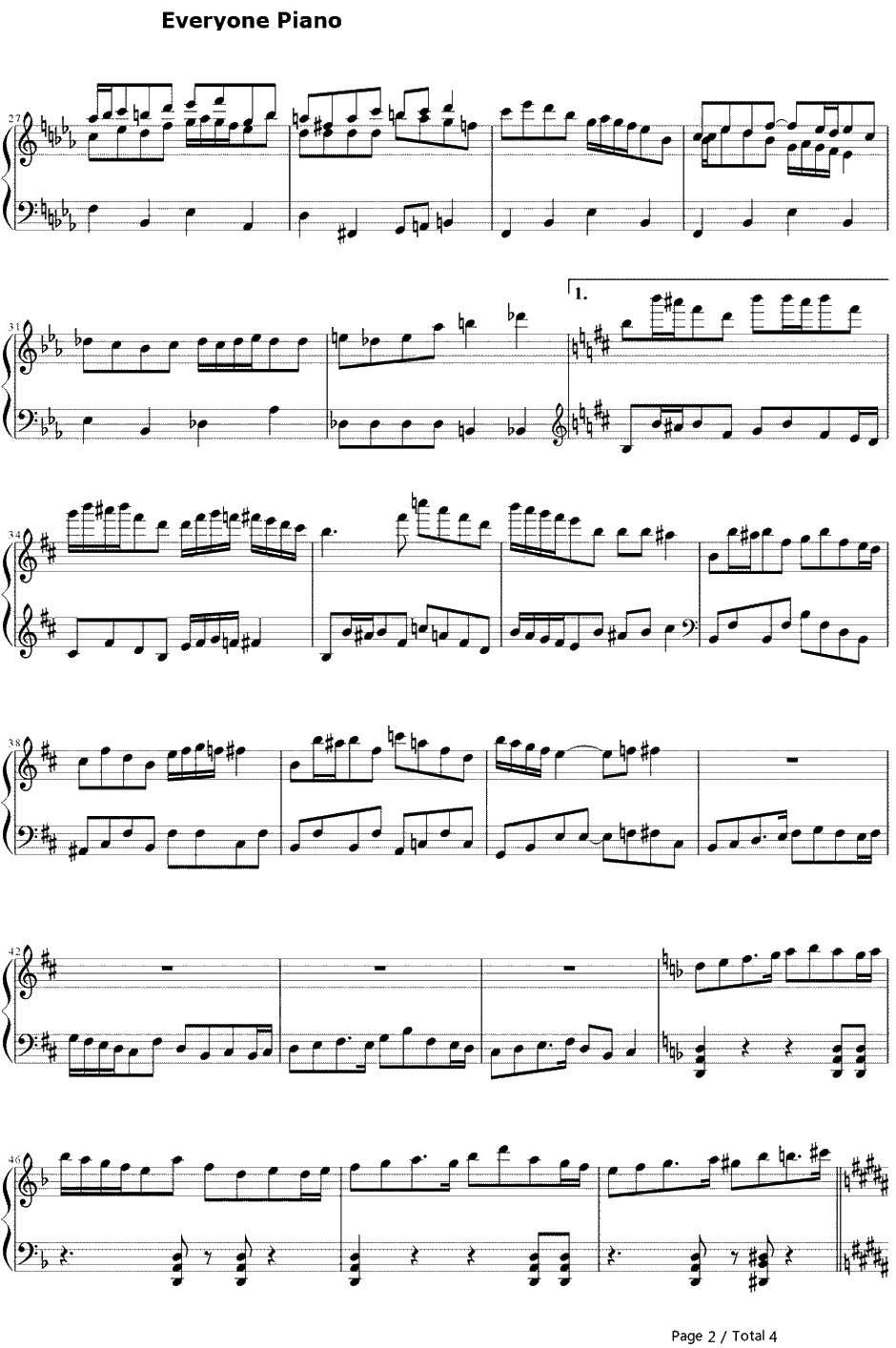 trick and treat钢琴谱-镜音リン&镜音レン-镜音リン&镜音レン2