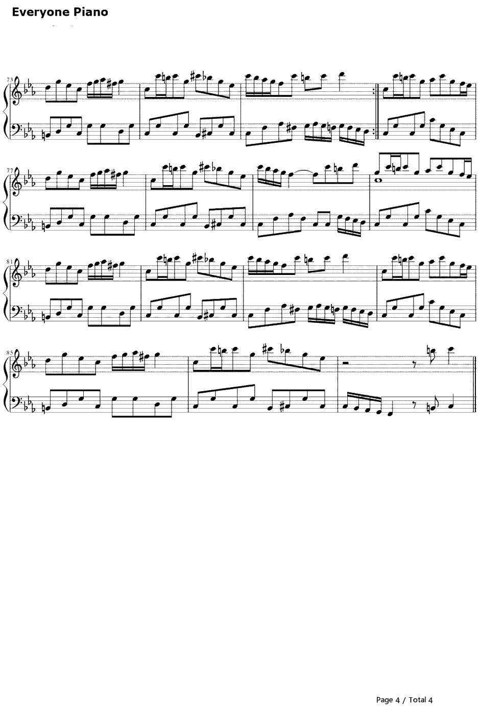 trick and treat钢琴谱-镜音リン&镜音レン-镜音リン&镜音レン4