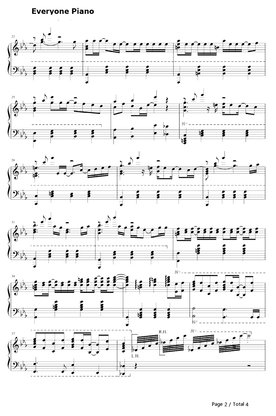 もしこの壁の中が一轩の家だとしたら钢琴谱-LinkedHorizon-自由への进撃2