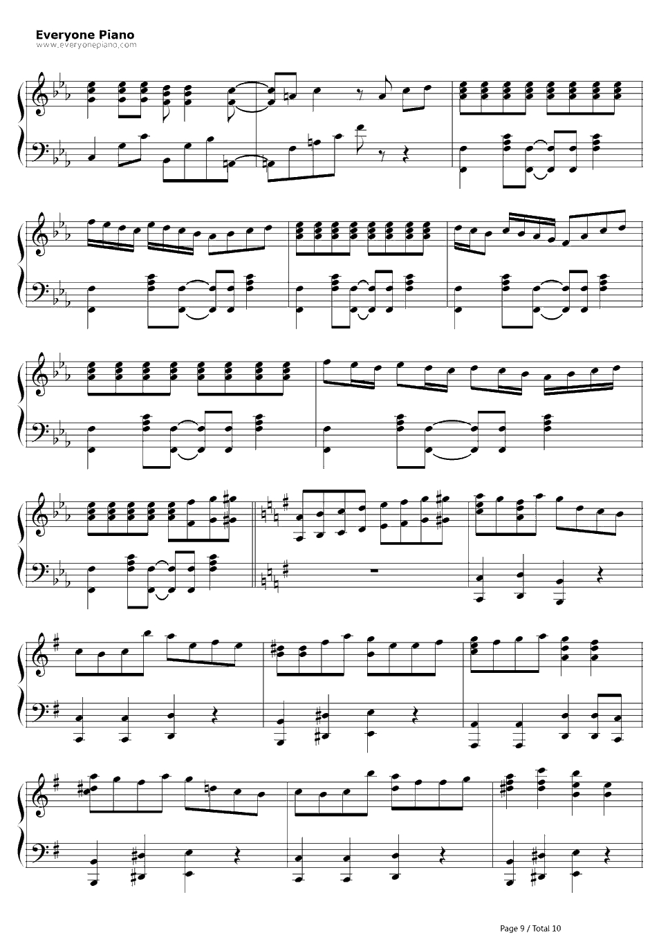 ヒャダインのじょーじょーゆーじょー钢琴谱-ヒャダイン-日常OP29