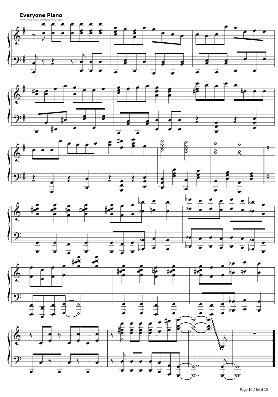 ヒャダインのじょーじょーゆーじょー钢琴谱-ヒャダイン-日常OP210