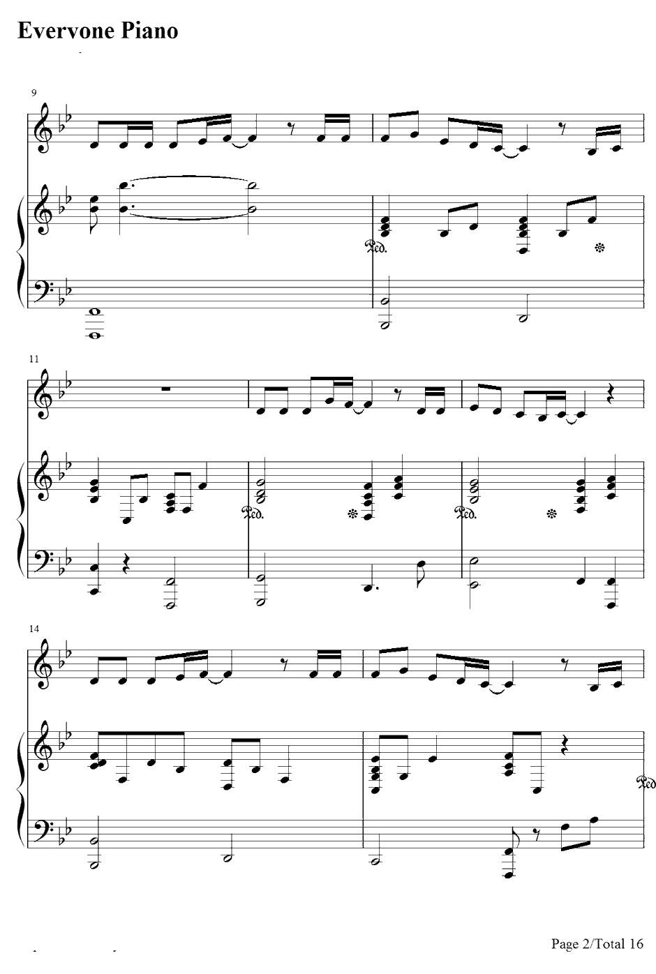 支え钢琴谱-AKB482