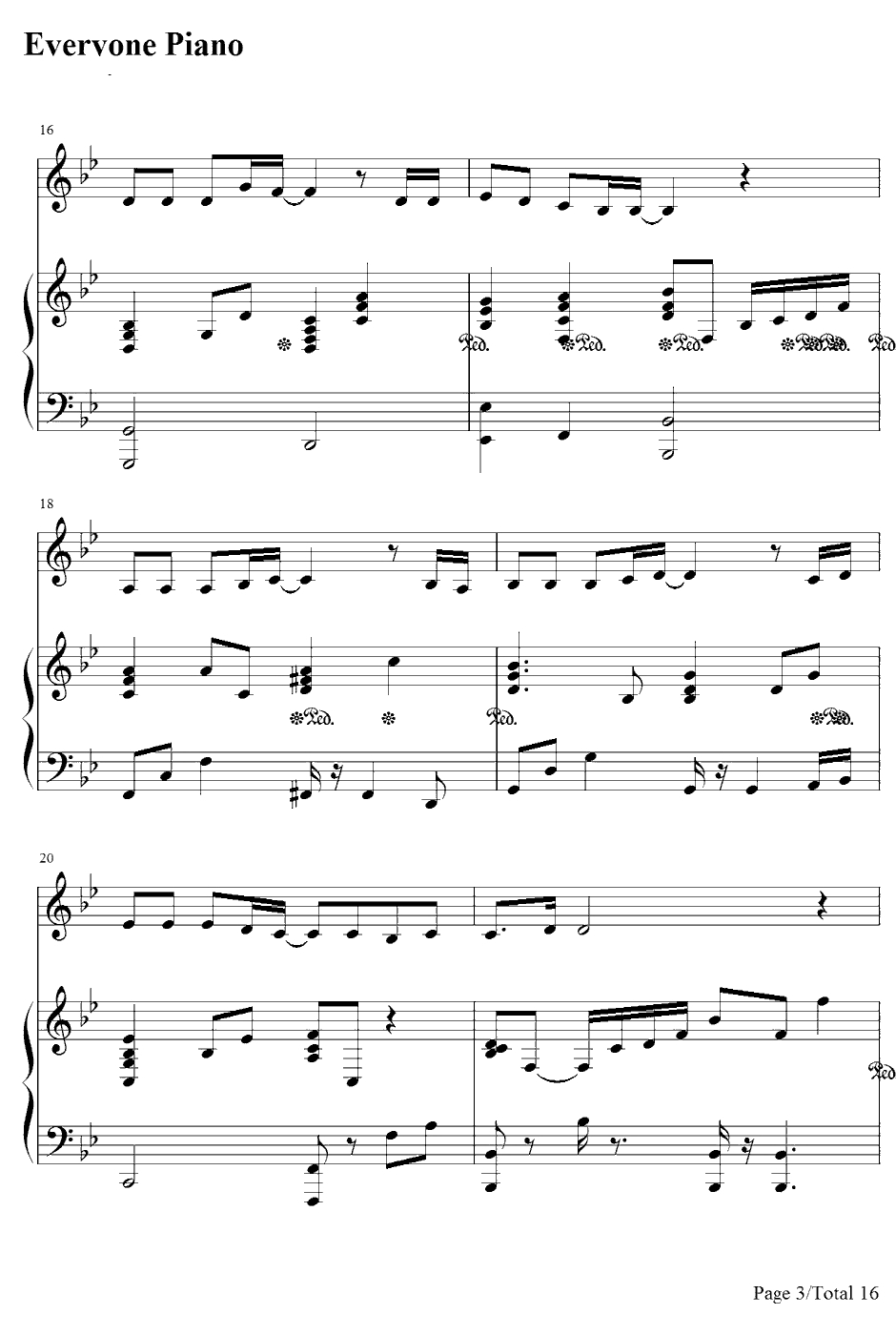 支え钢琴谱-AKB483